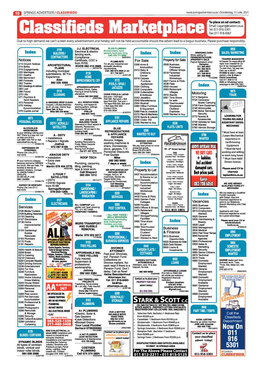 Springs Advertiser 15 July 2021 page 10