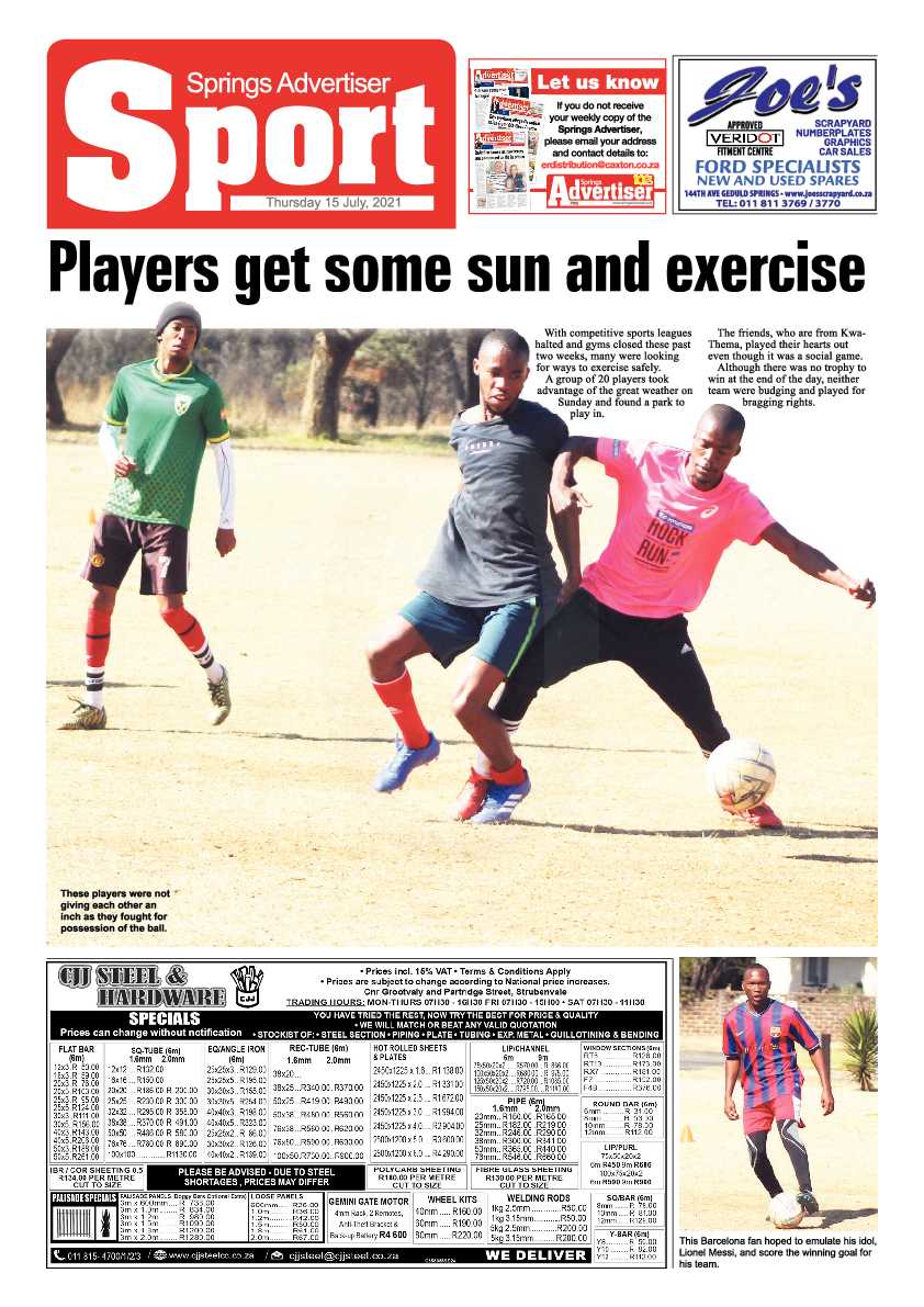 Springs Advertiser 15 July 2021 page 12