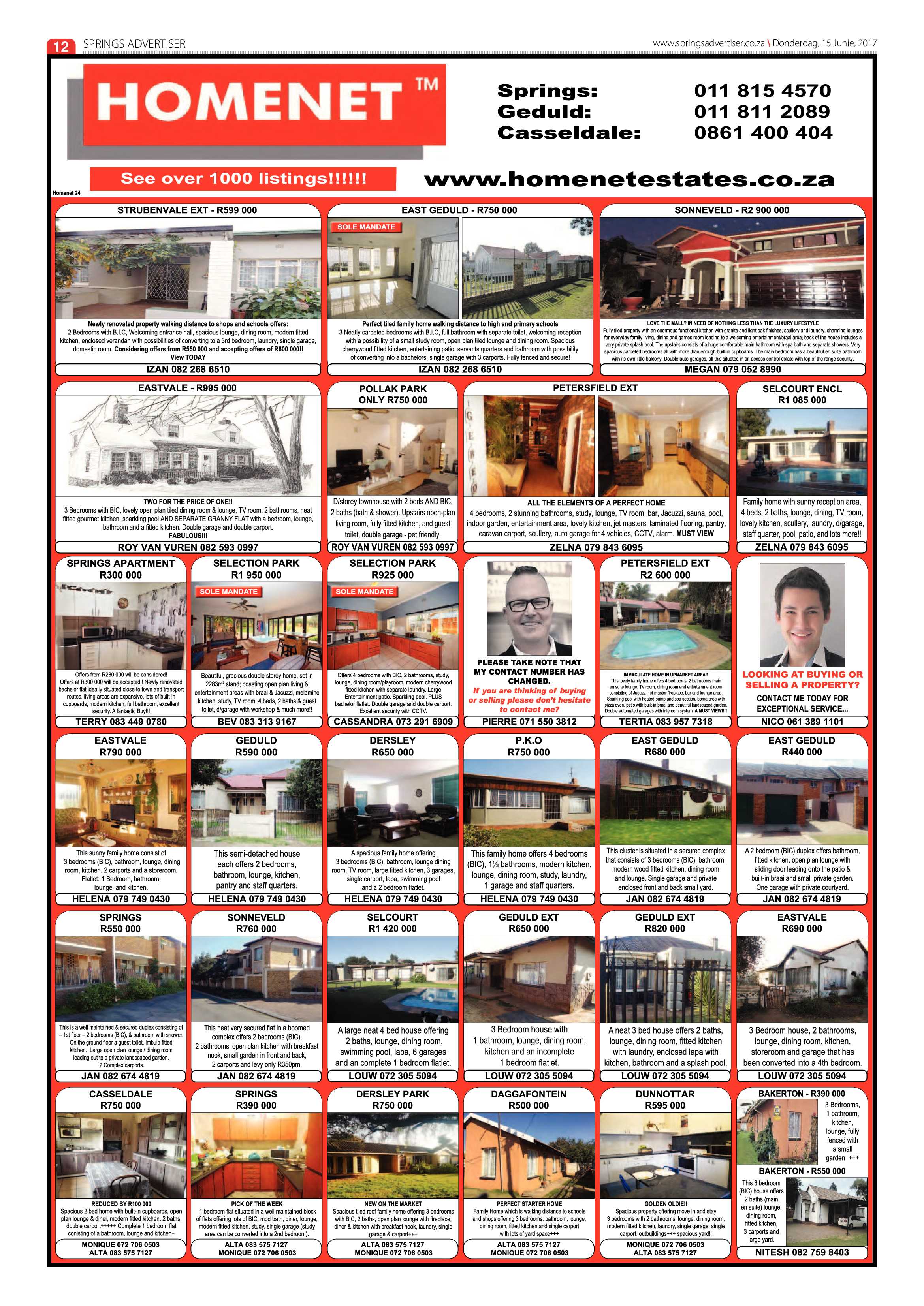 Springs Advertiser 15 June 2017 page 12