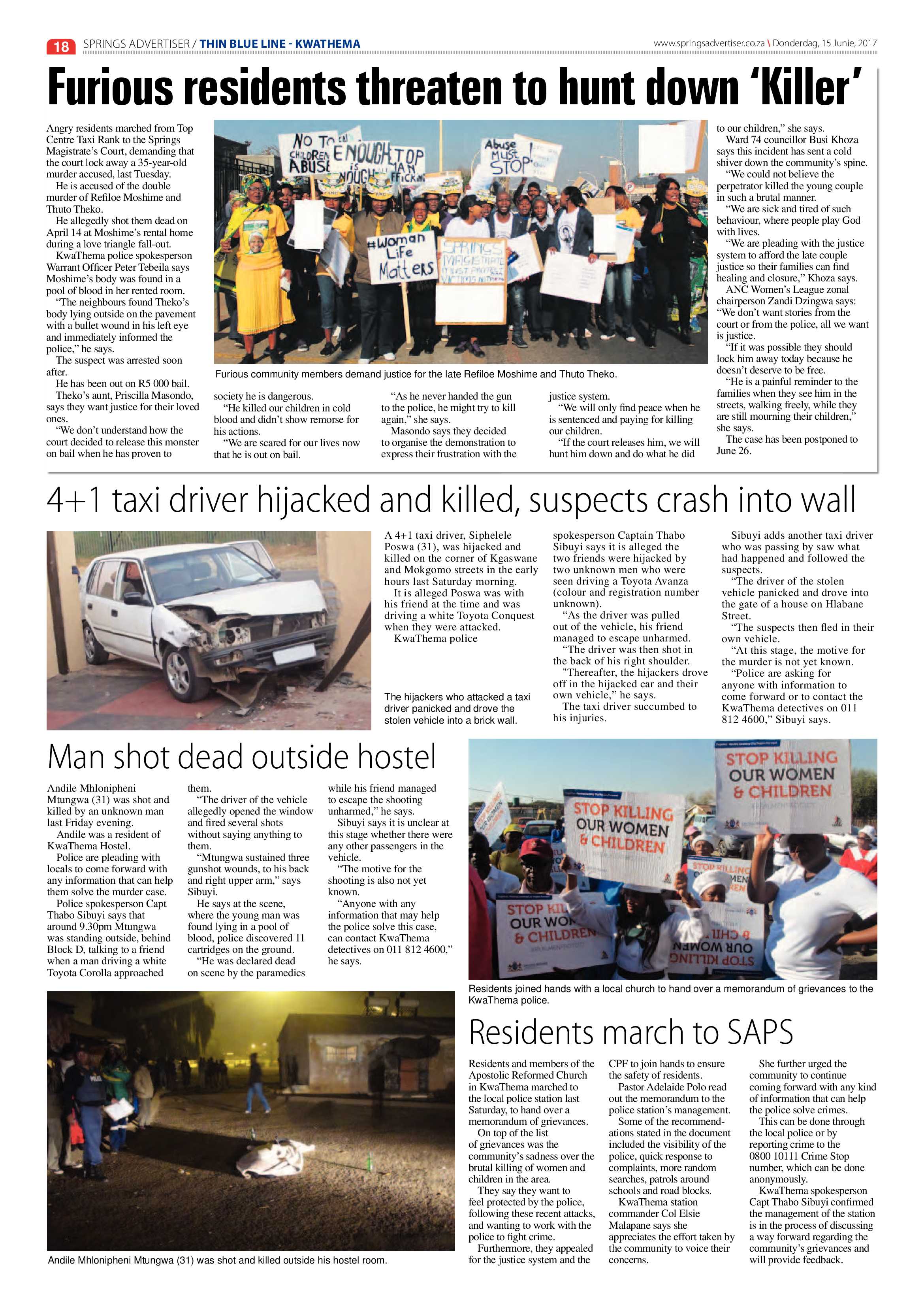 Springs Advertiser 15 June 2017 page 18