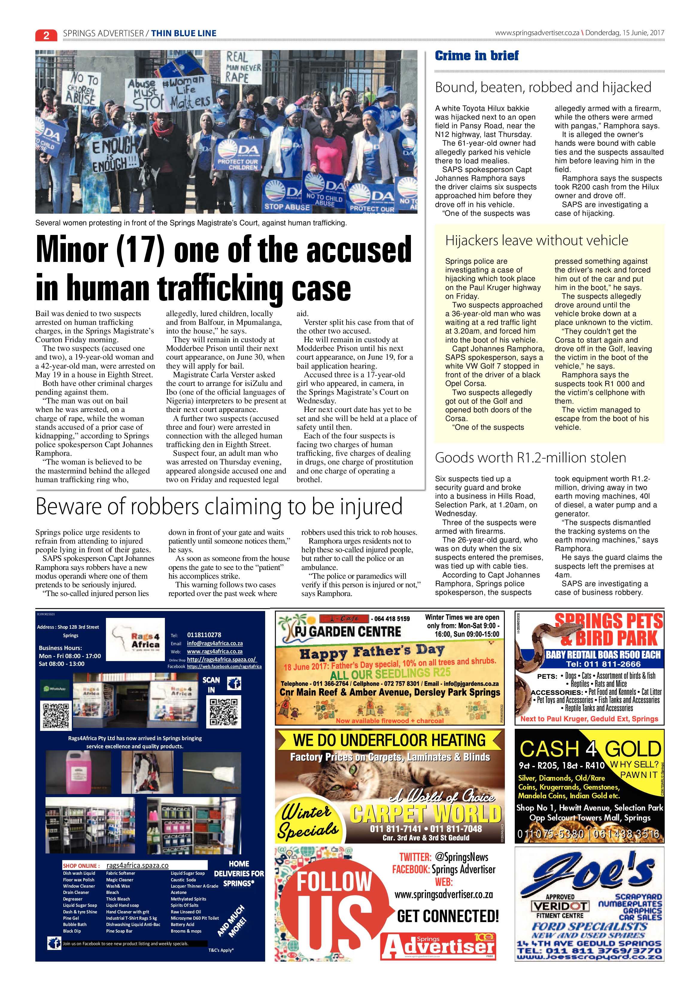 Springs Advertiser 15 June 2017 page 2