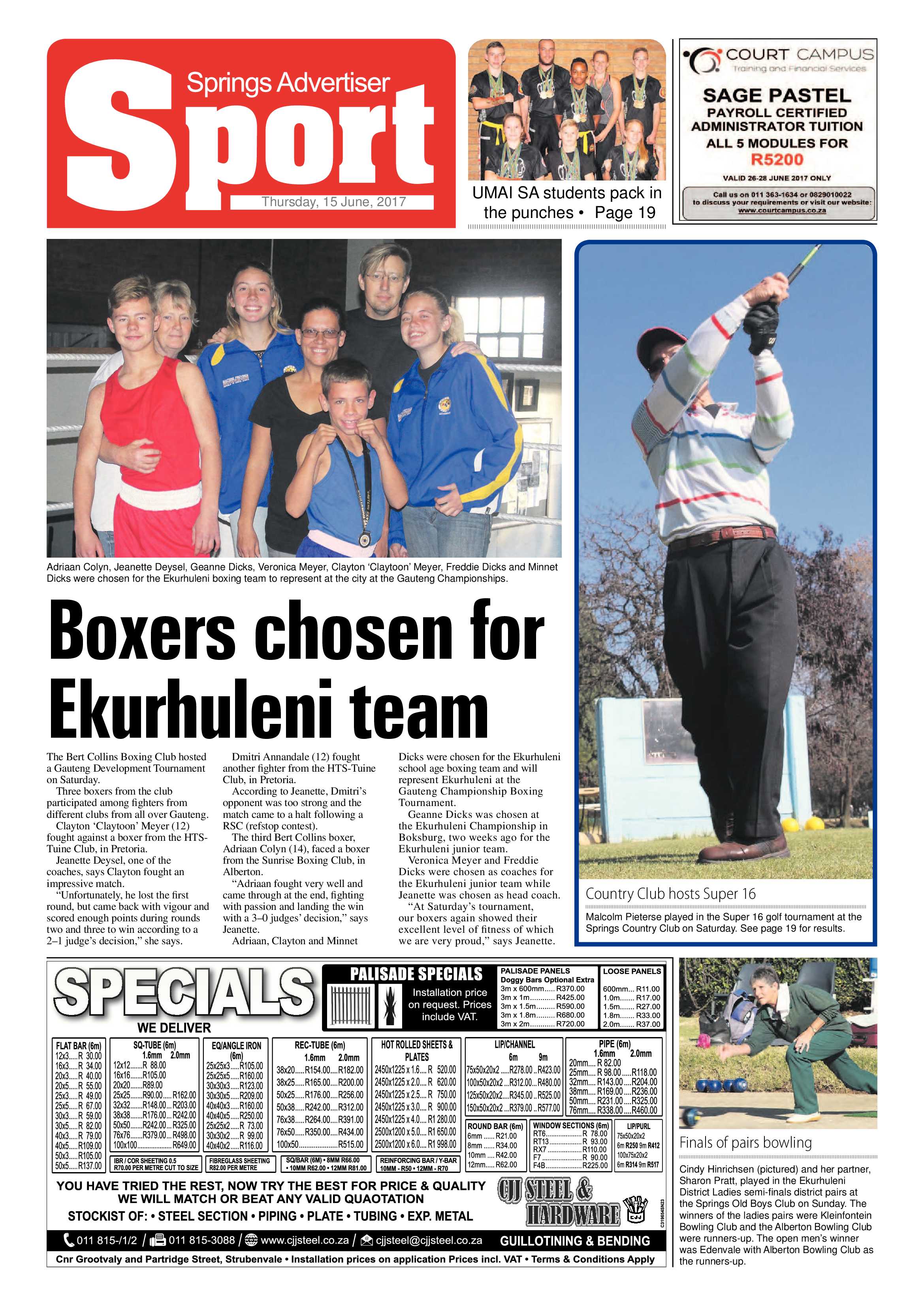 Springs Advertiser 15 June 2017 page 20