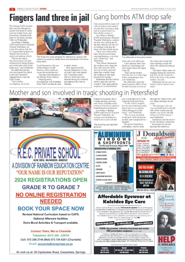 Springs Advertiser 15 June 2023 page 2