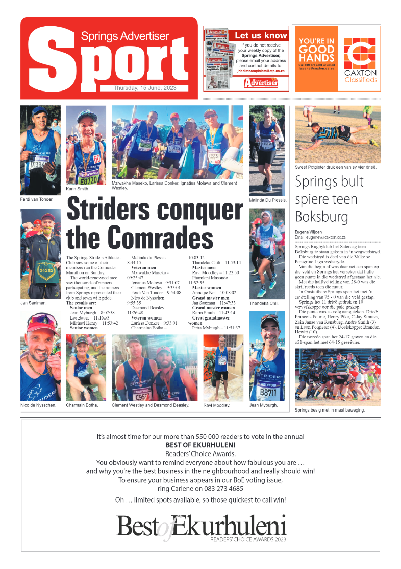 Springs Advertiser 15 June 2023 page 8