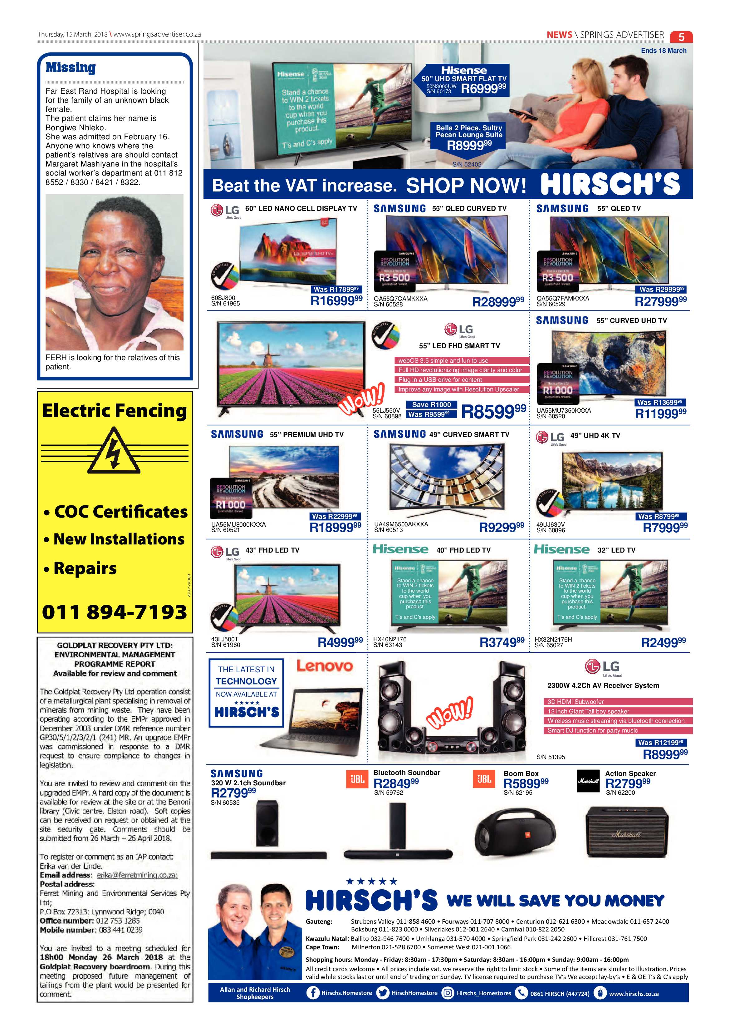 Springs Advertiser 15 March 2018 page 5