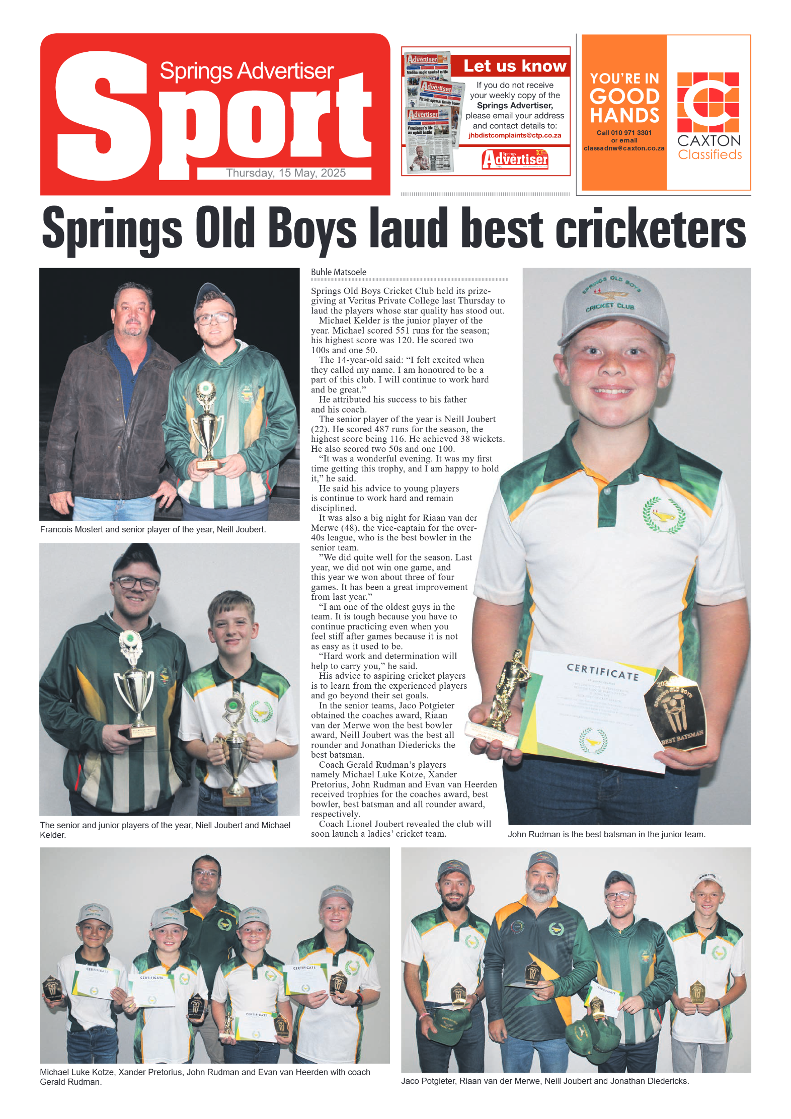 Springs Advertiser 15 May 2025 page 10