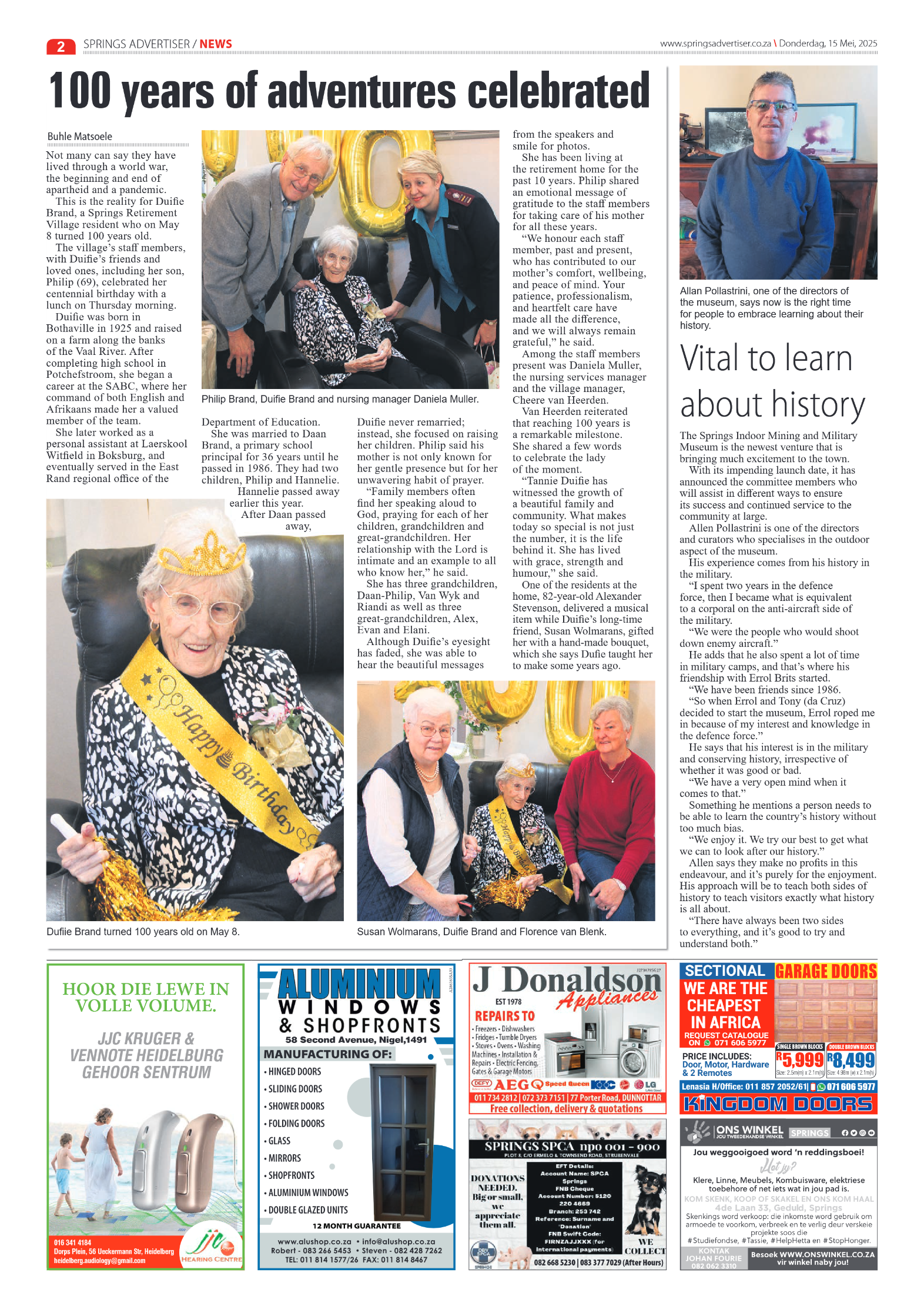 Springs Advertiser 15 May 2025 page 4