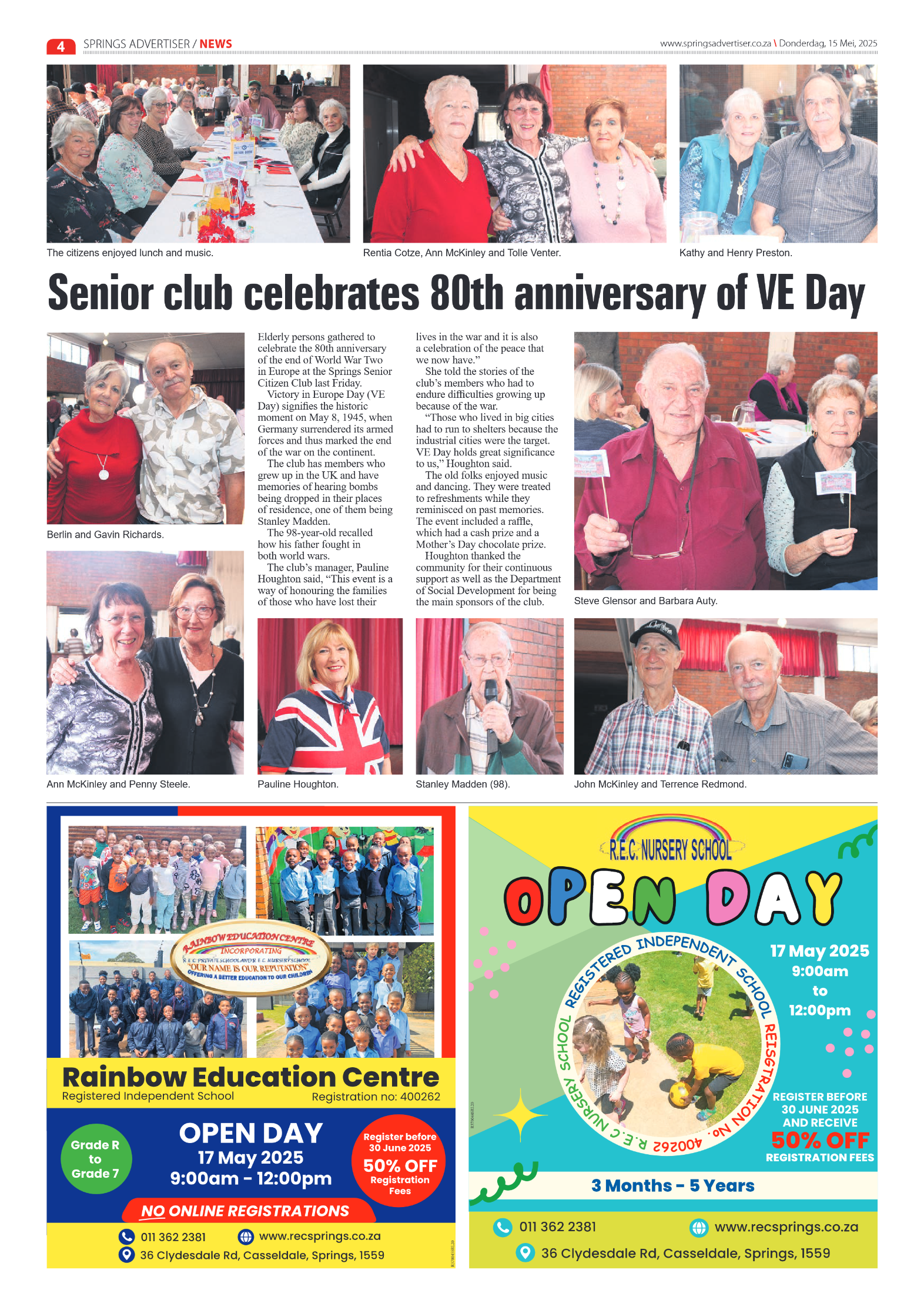 Springs Advertiser 15 May 2025 page 6
