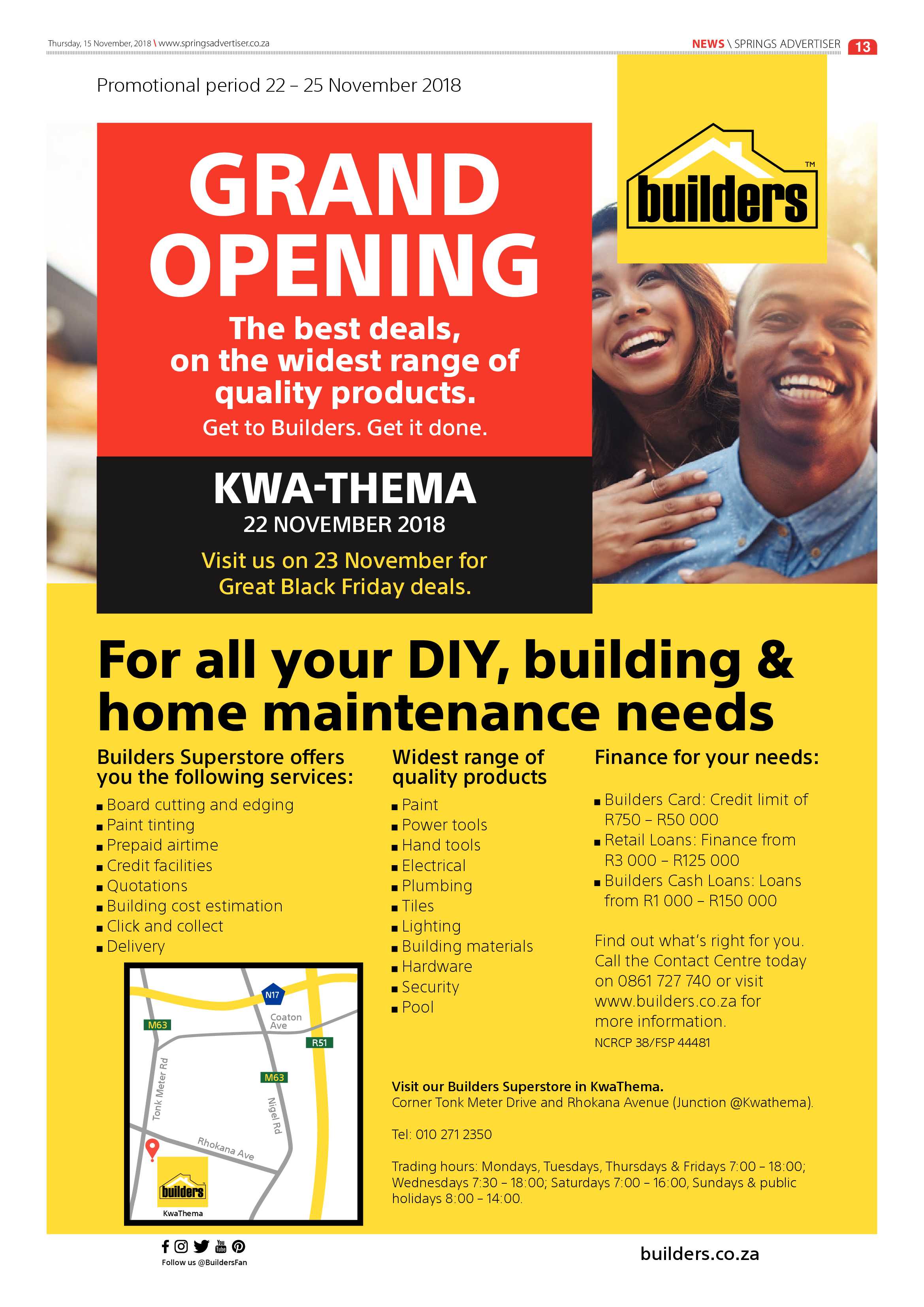 Springs Advertiser 15 November 2018 page 13