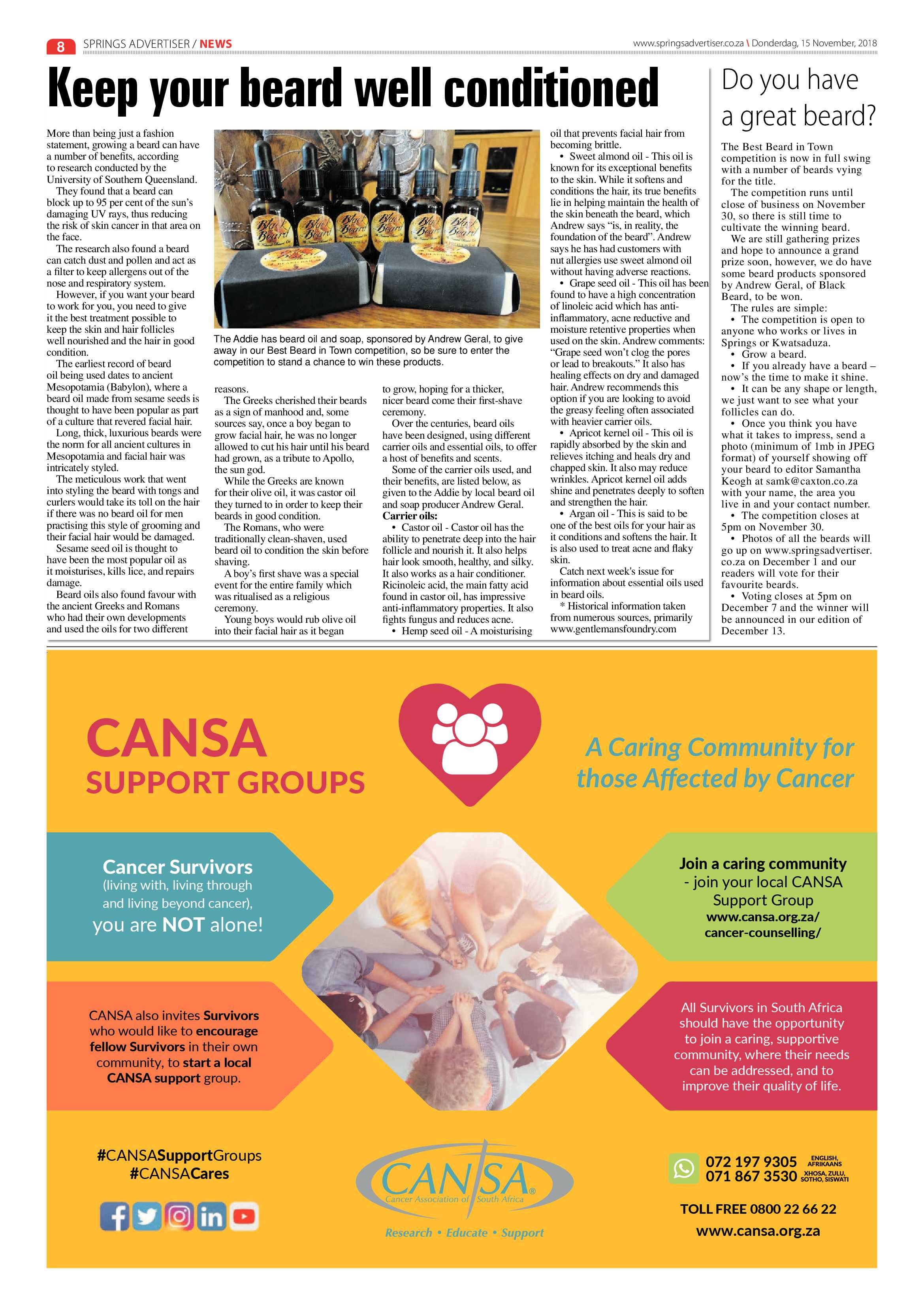 Springs Advertiser 15 November 2018 page 8