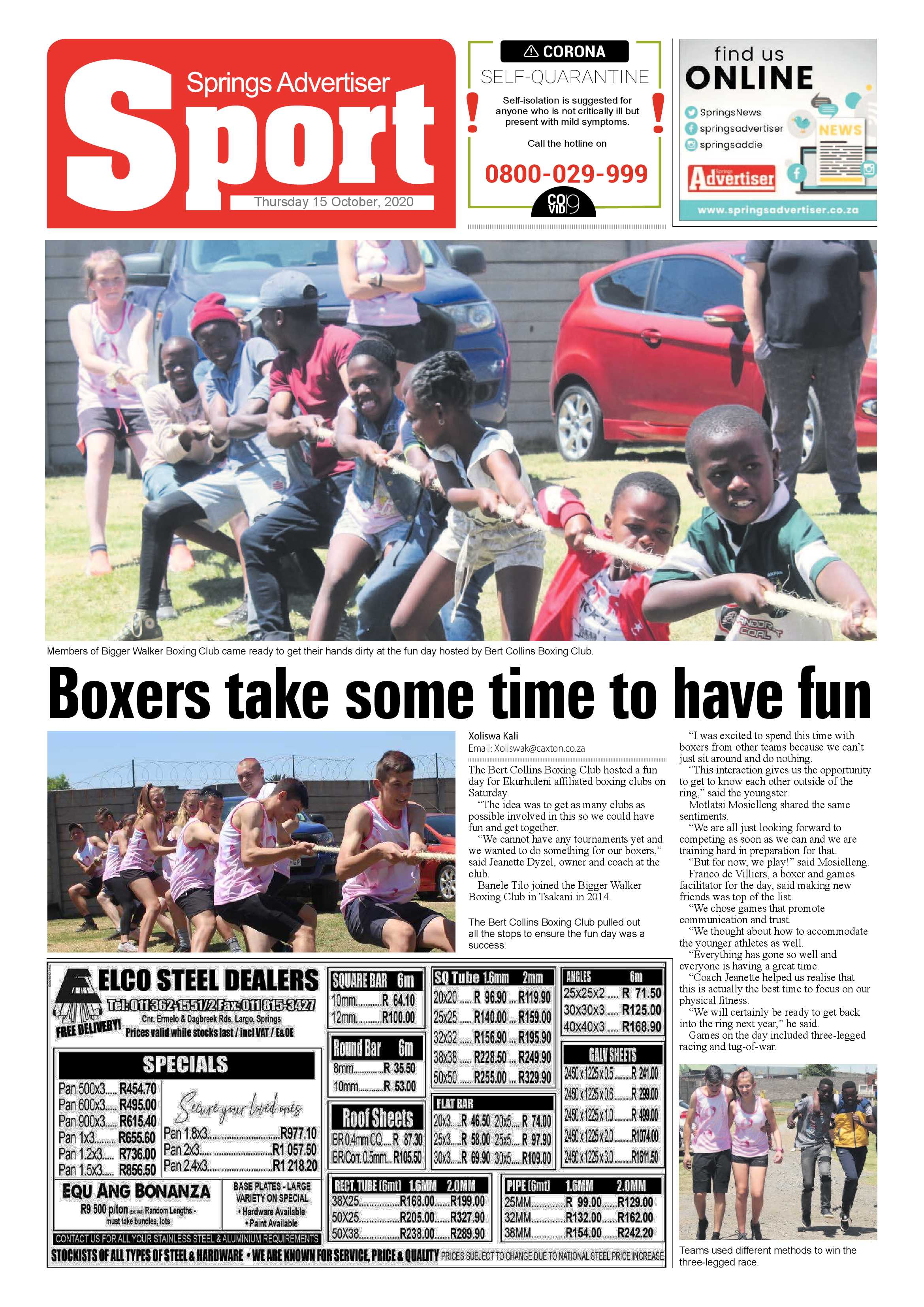 Springs Advertiser 15 October 2020 page 12
