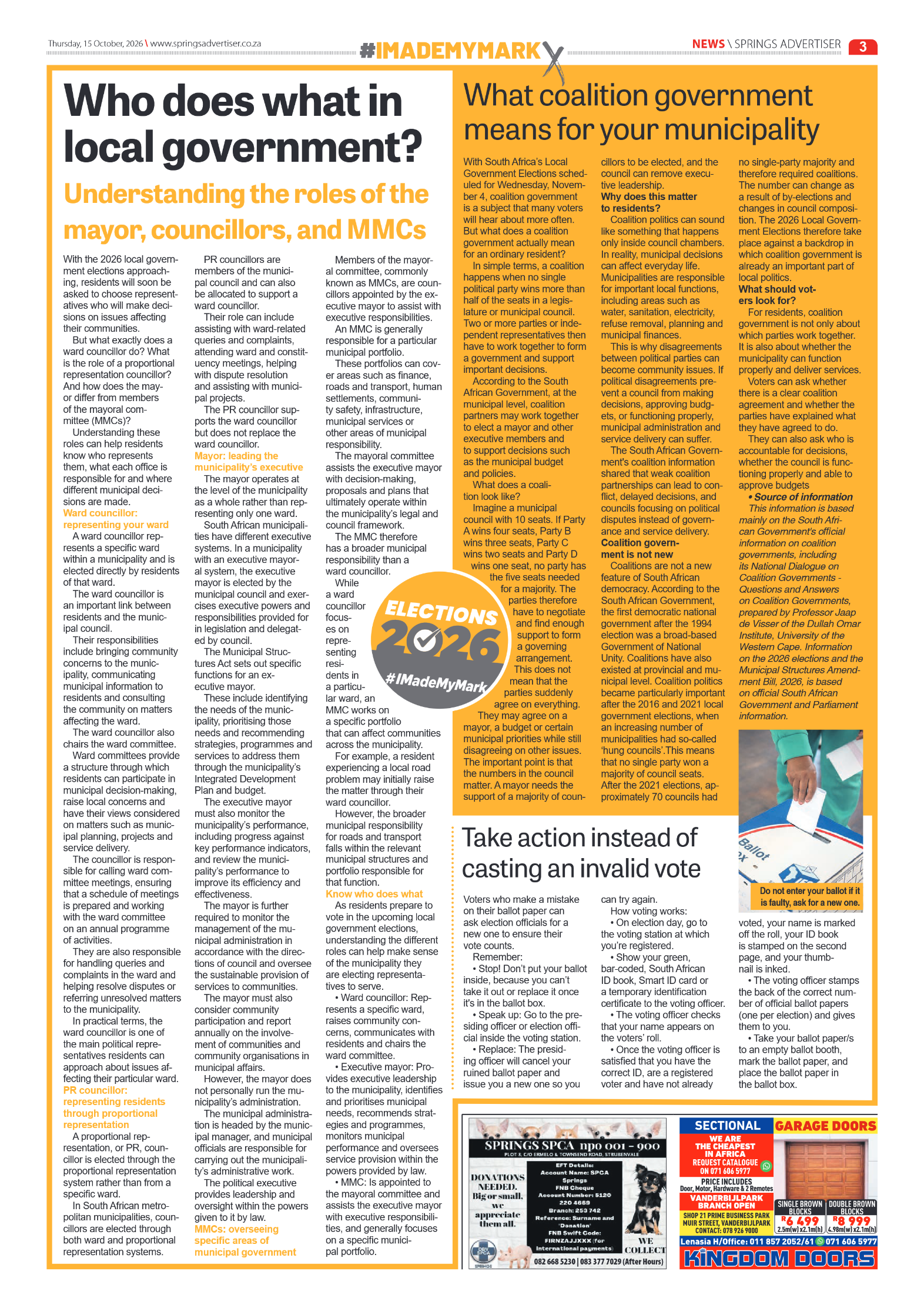 Springs Advertiser 15 October 2026 page 3