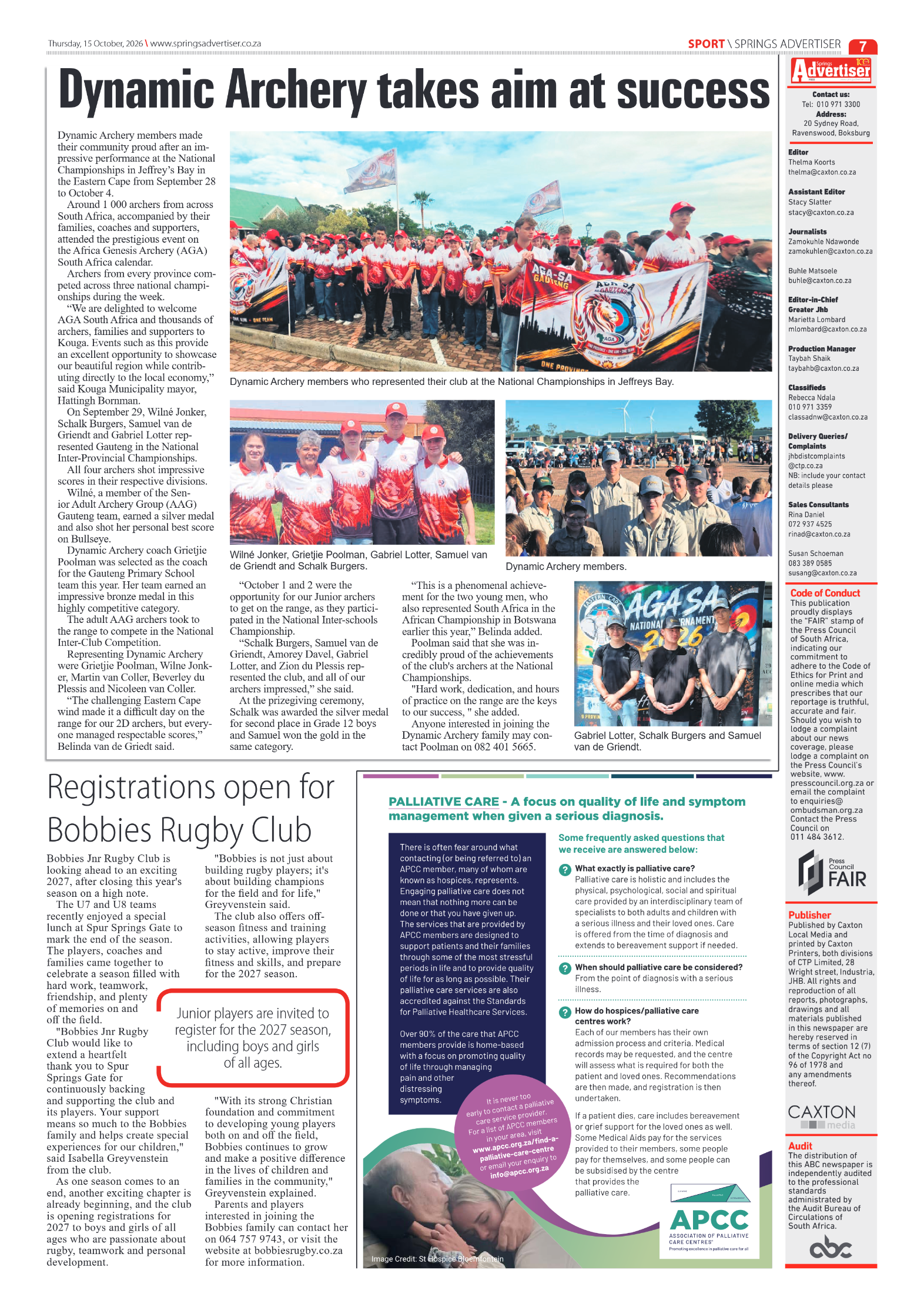 Springs Advertiser 15 October 2026 page 7