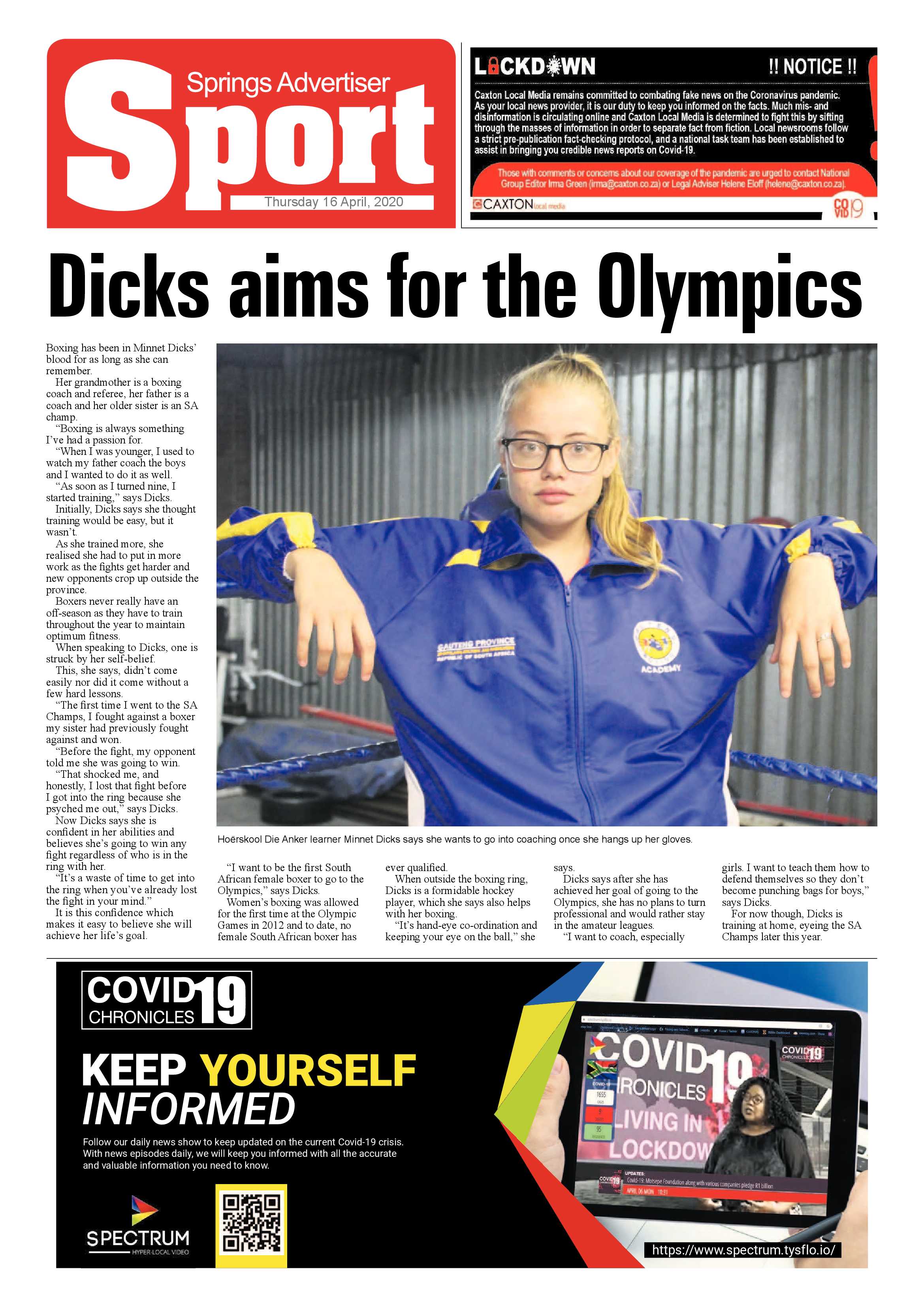 Springs Advertiser 9 April 2020 page 12