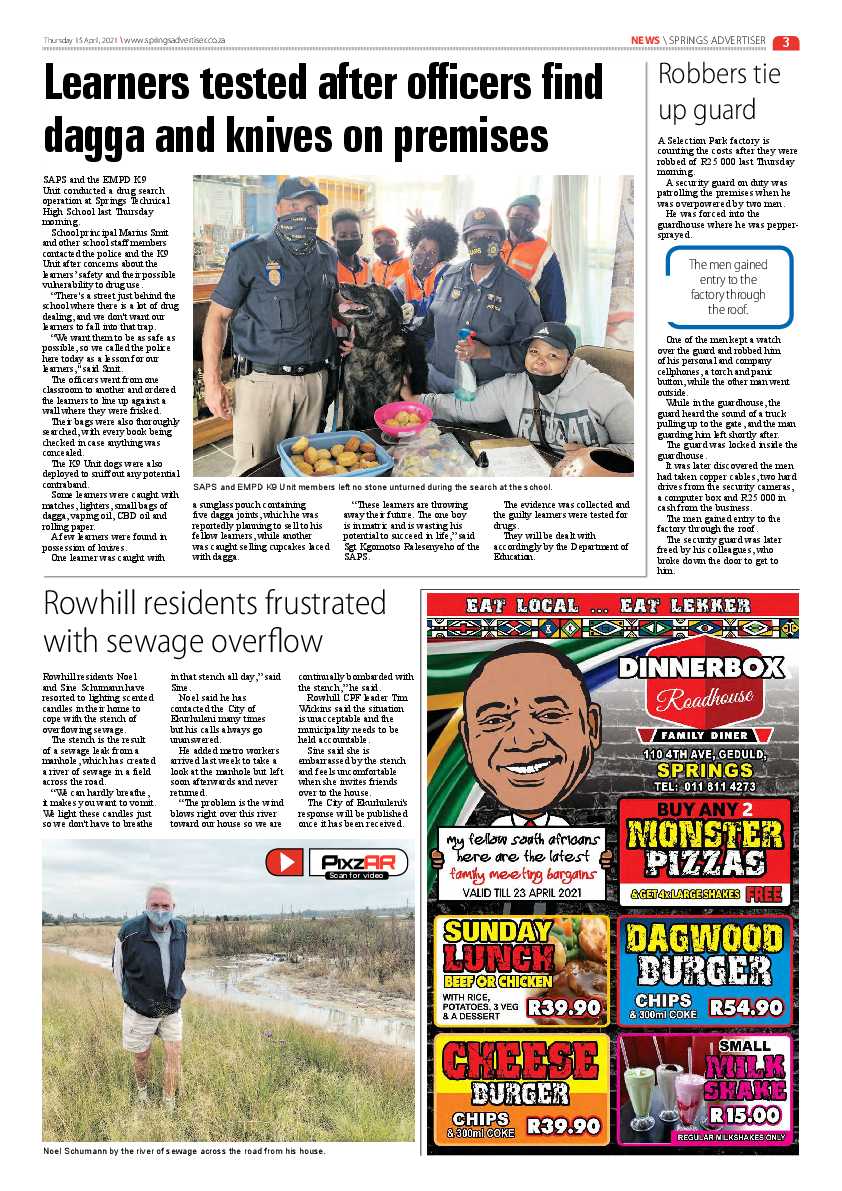 Springs Advertiser 16 April 2021 page 3
