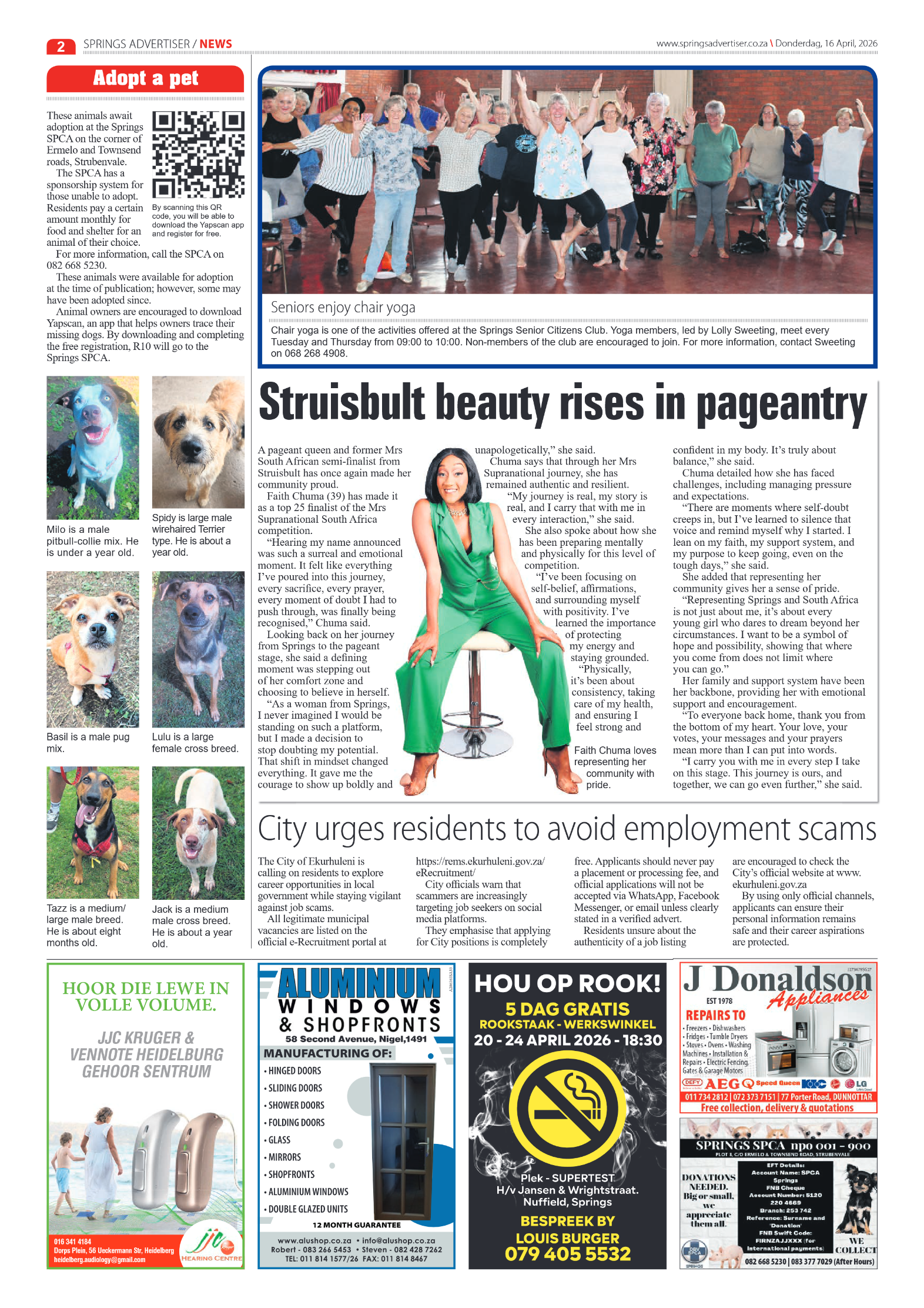 Springs Advertiser 16 April 2026 page 2