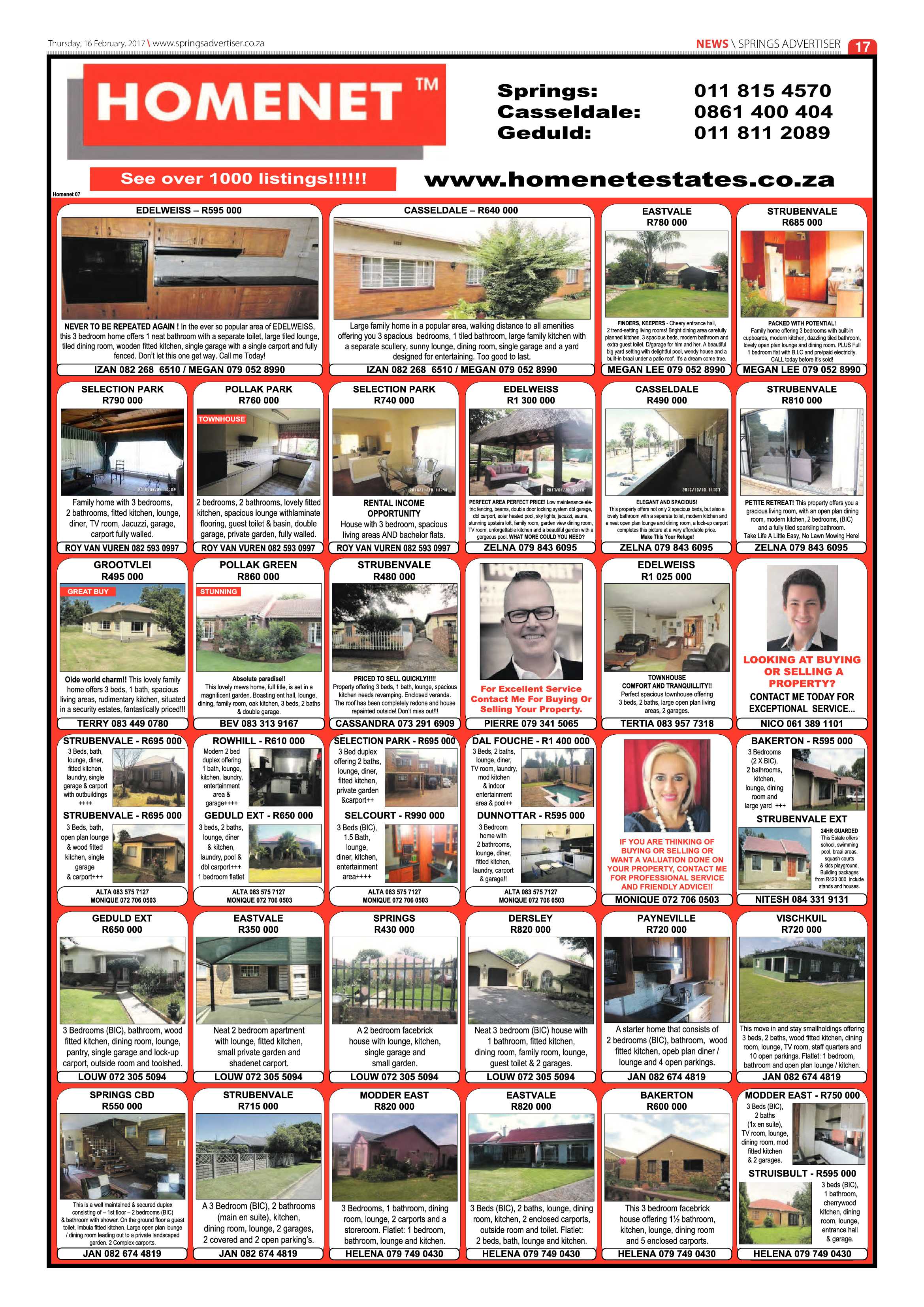 Springs Advertiser 16 February 2017 page 17