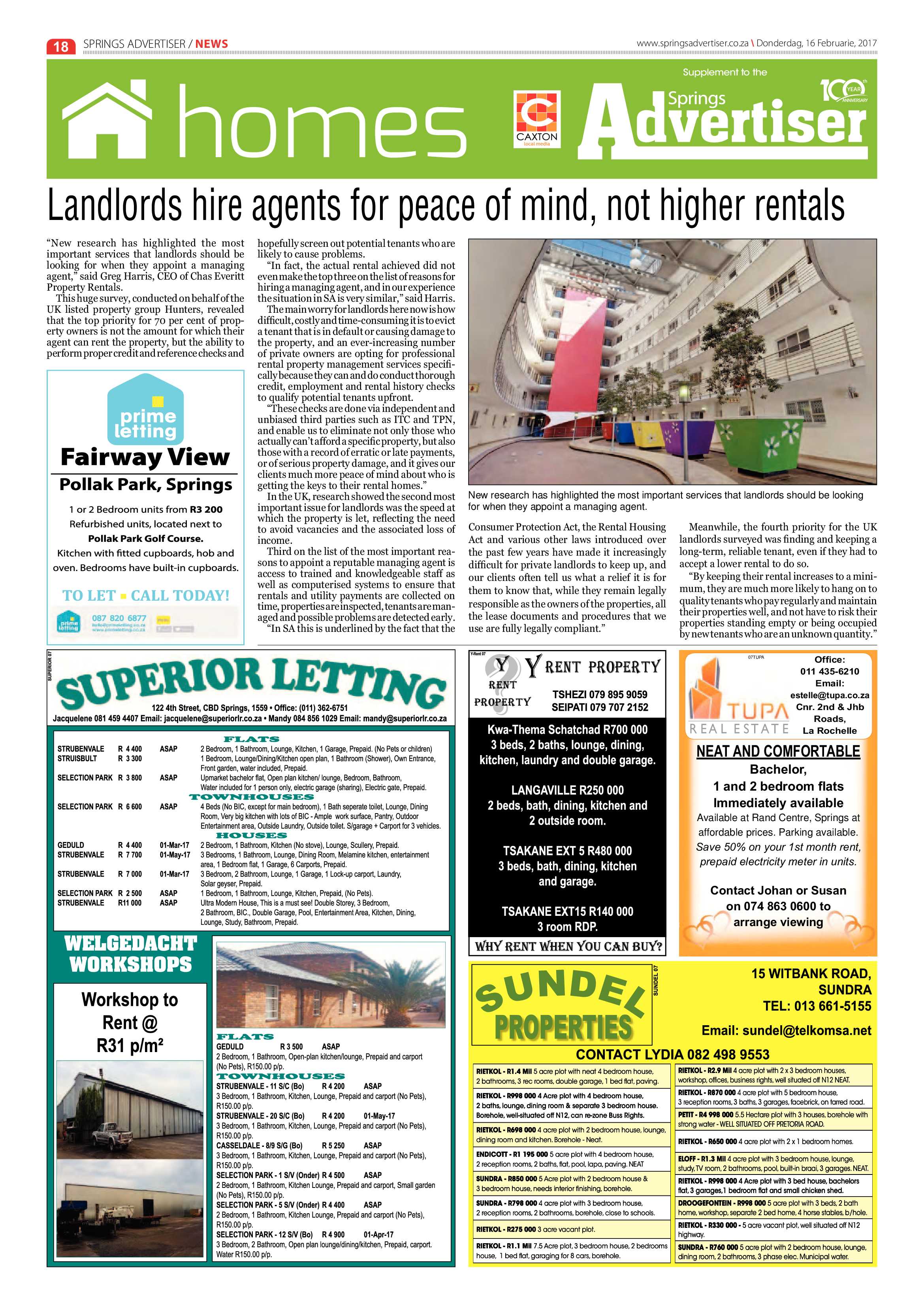 Springs Advertiser 16 February 2017 page 18