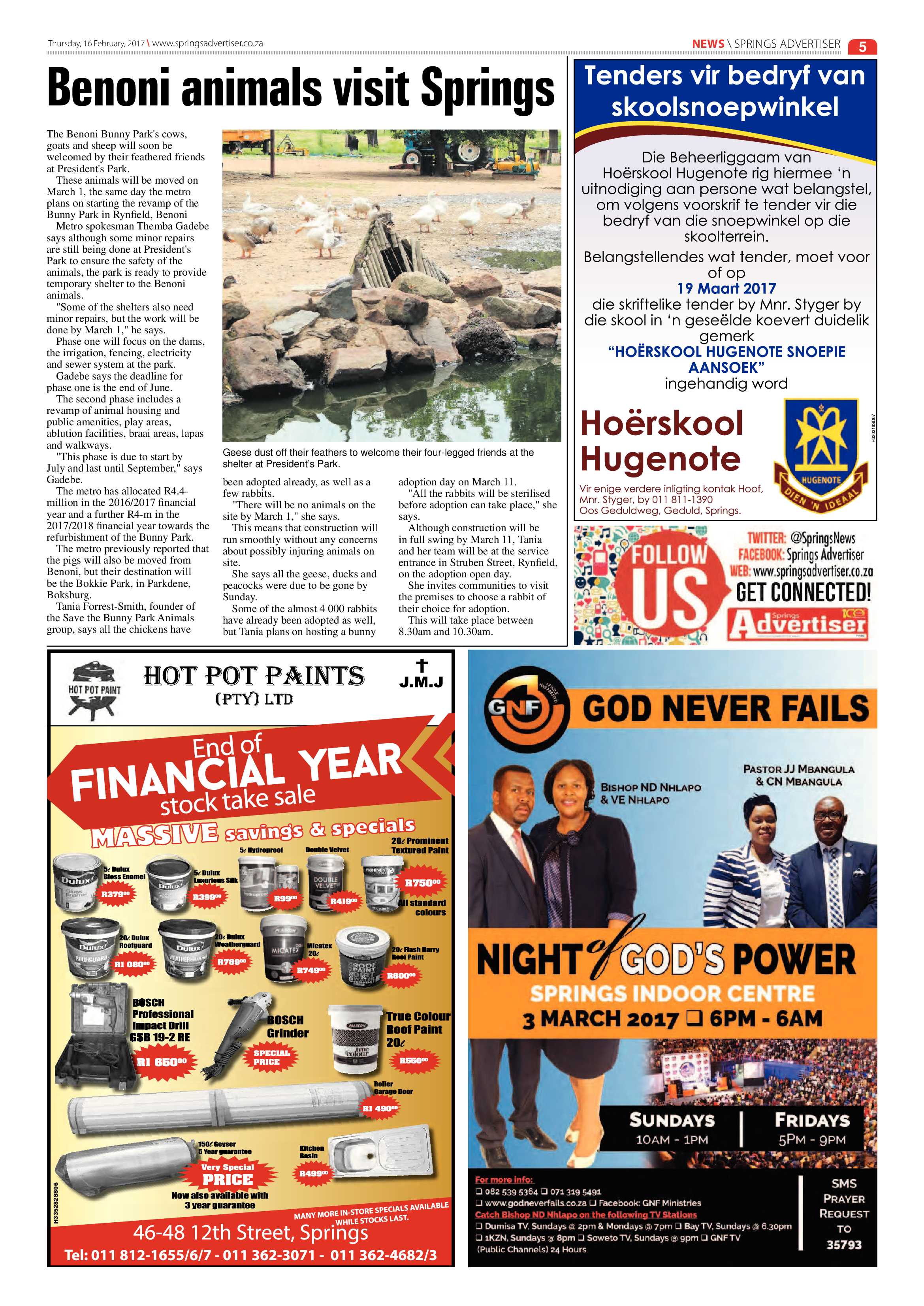 Springs Advertiser 16 February 2017 page 5