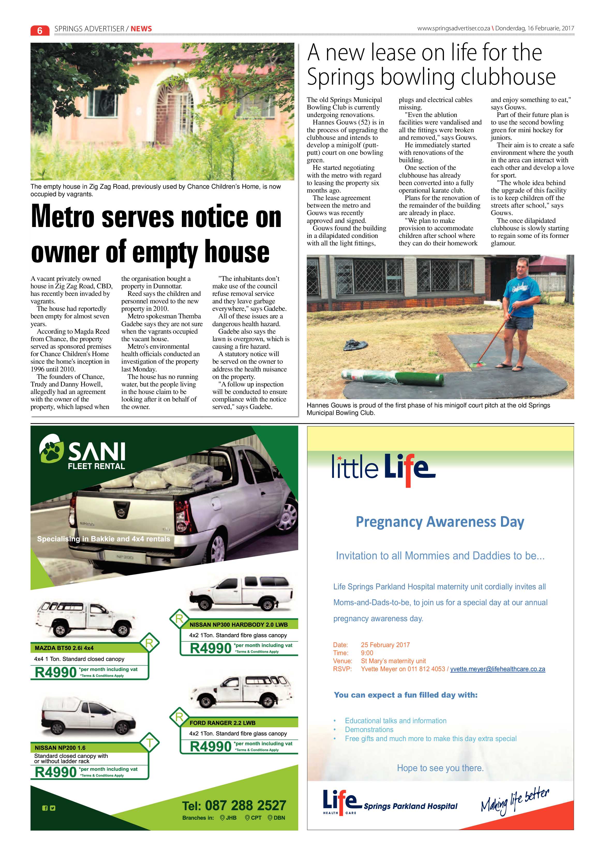 Springs Advertiser 16 February 2017 page 6