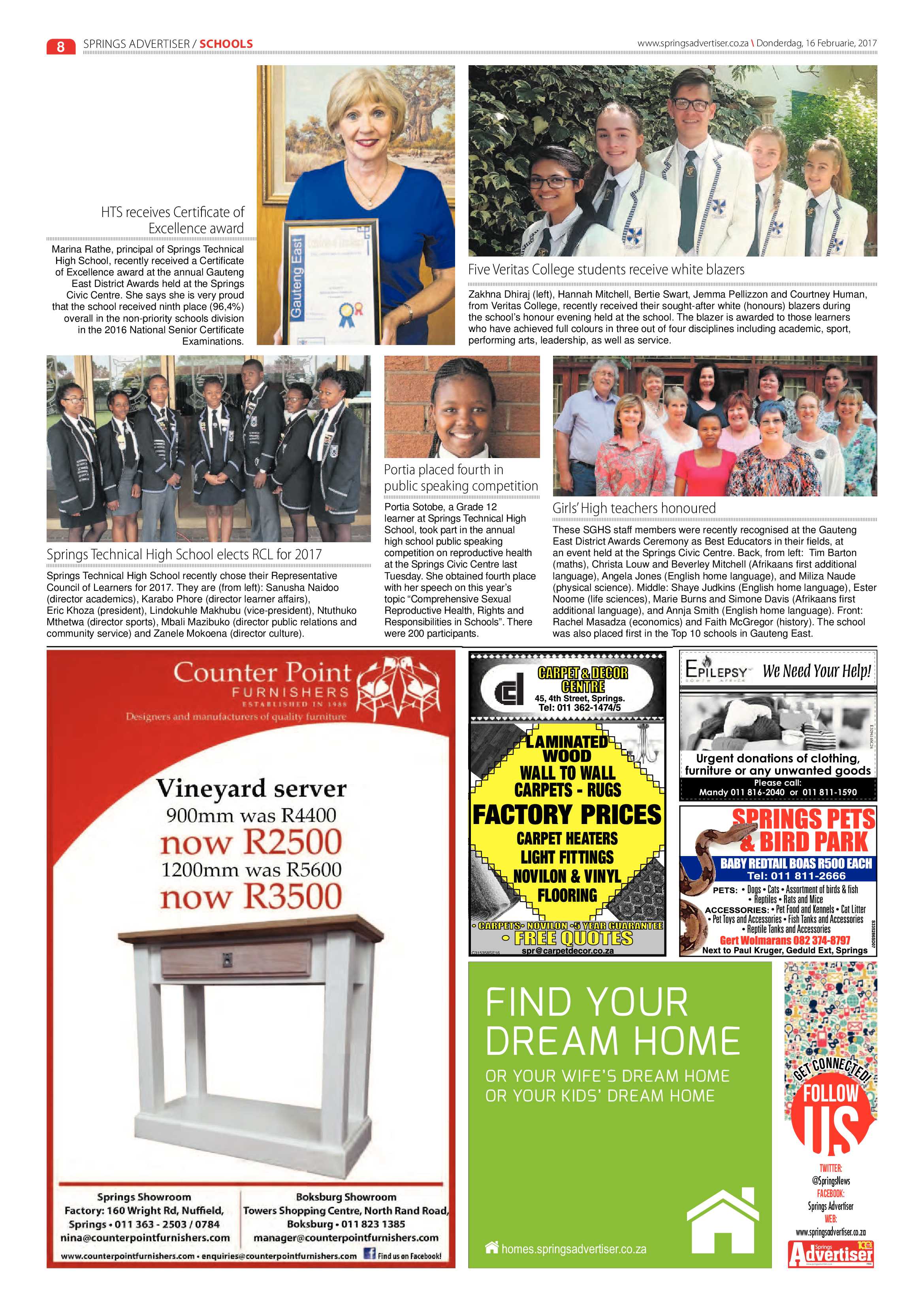 Springs Advertiser 16 February 2017 page 8