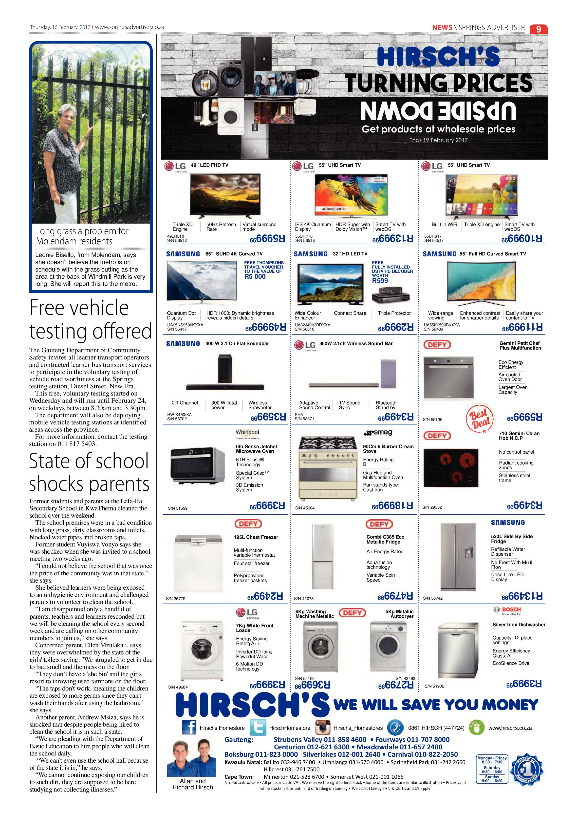 Springs Advertiser 16 February 2017 page 9