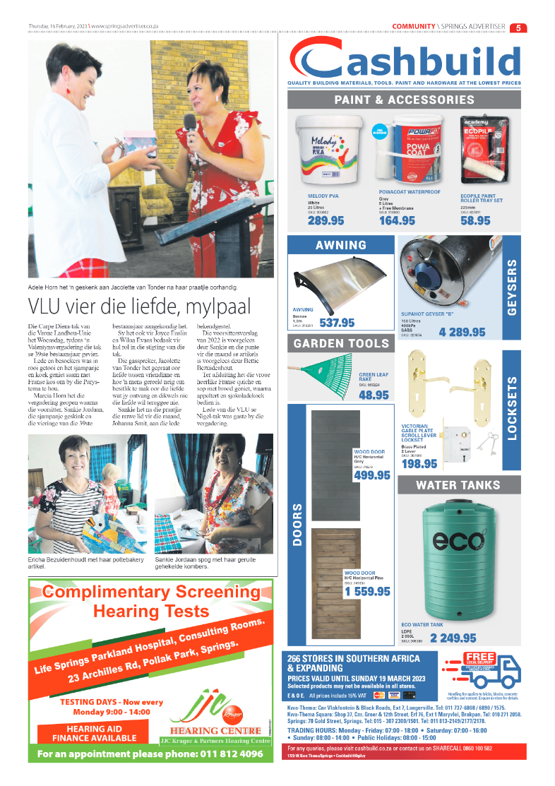 Springs Advertiser 16 February 2023 page 5