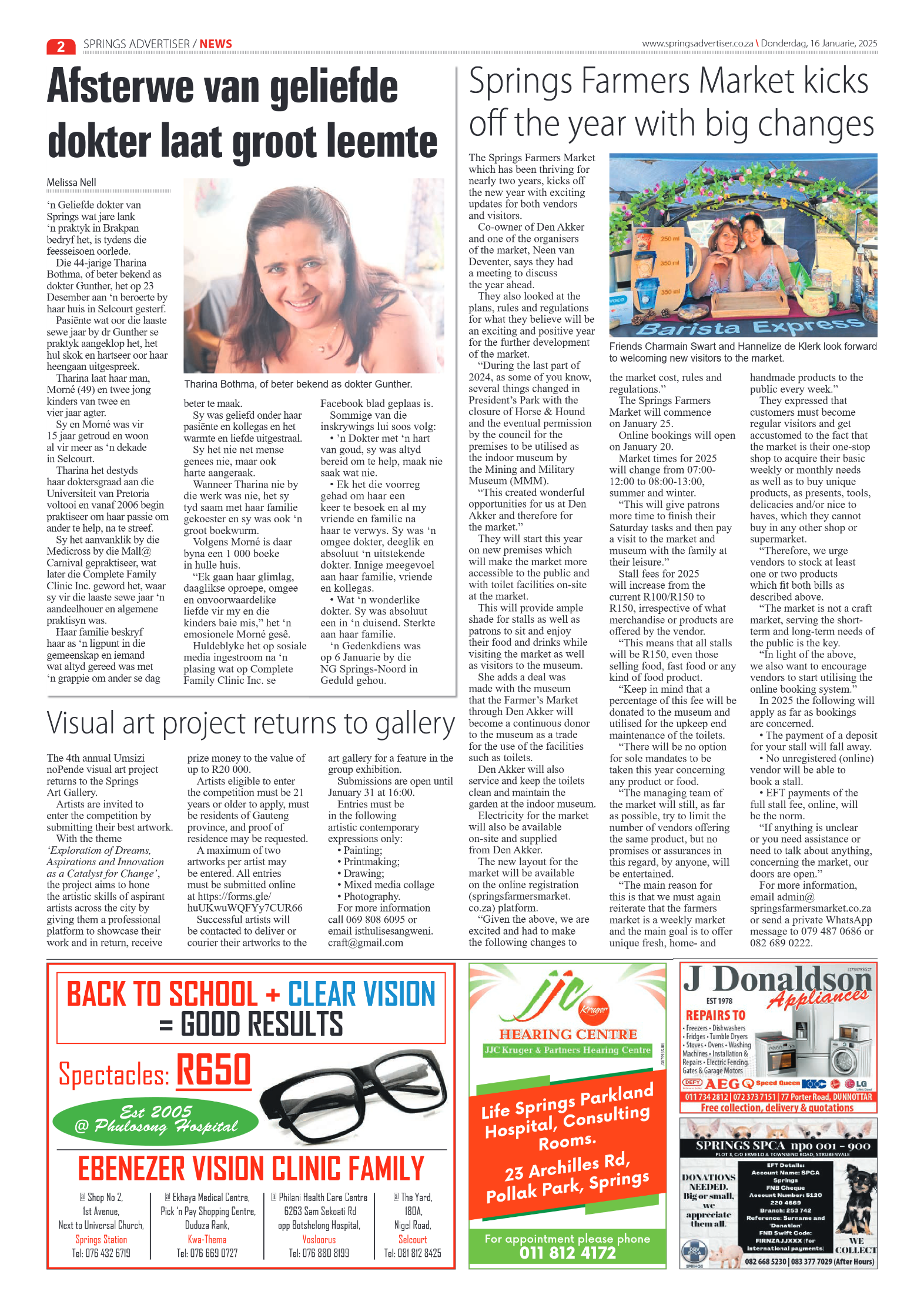 Springs Advertiser 16 January 2025 page 2