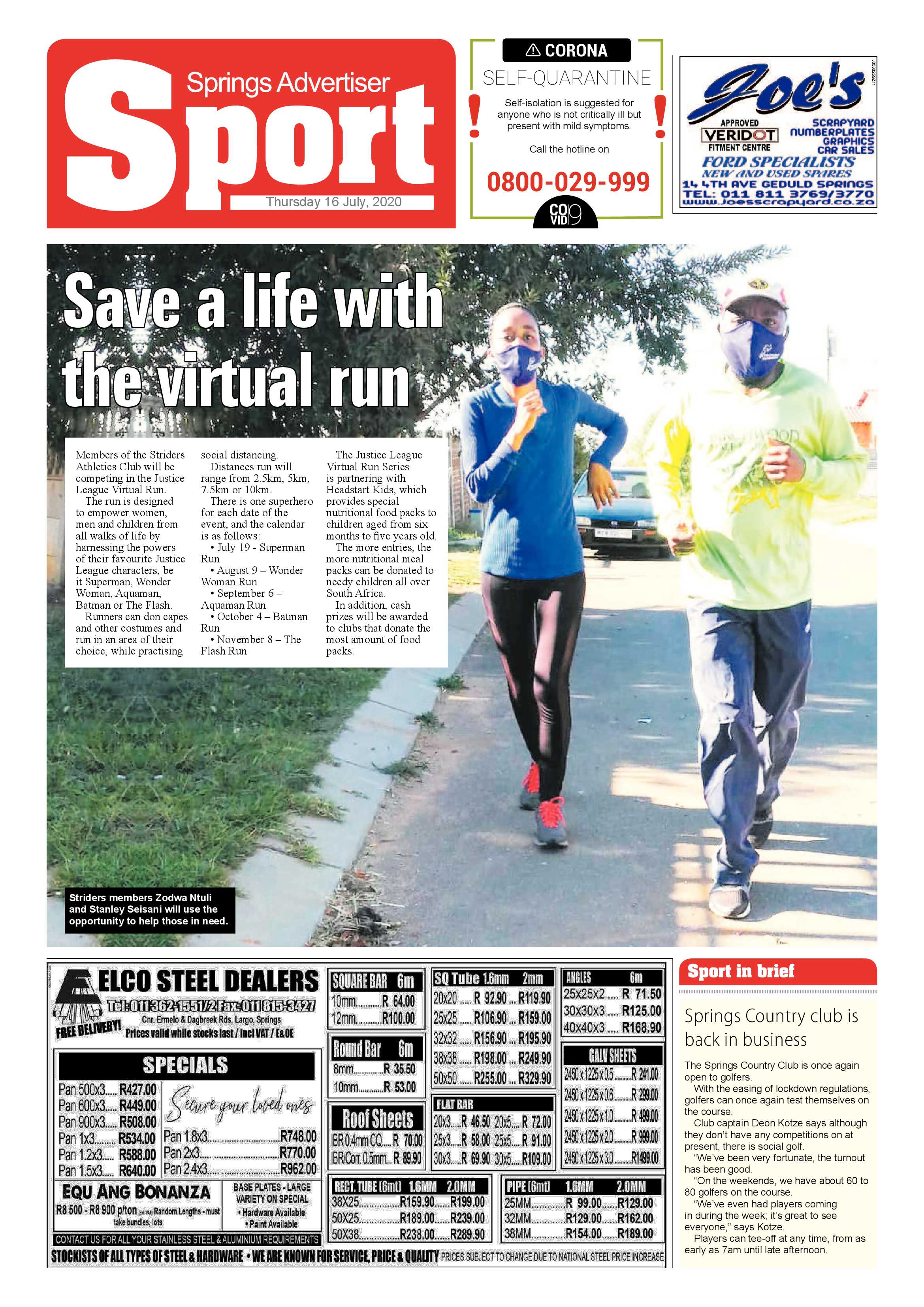 Springs Advertiser 16 July 2020 page 12