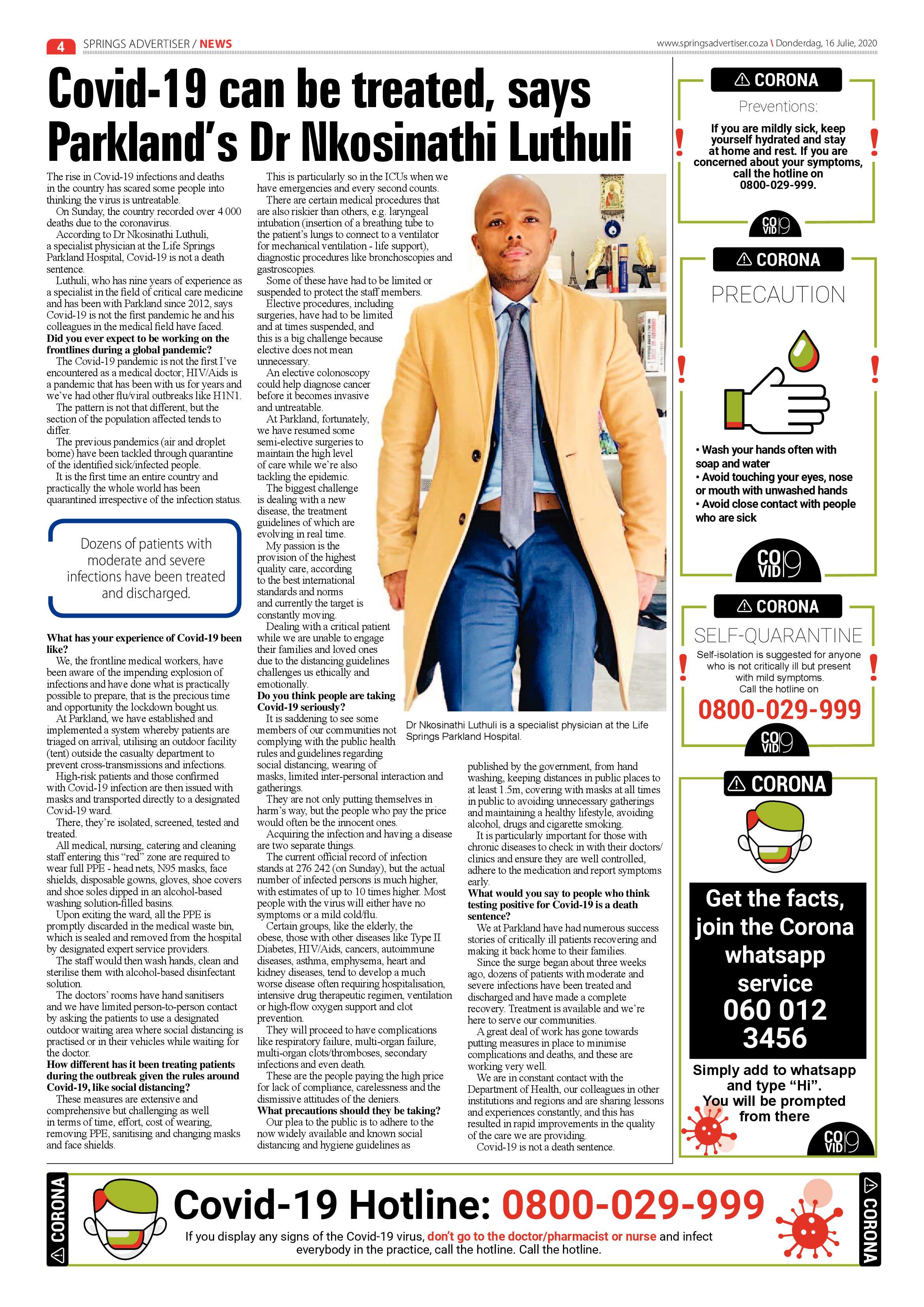 Springs Advertiser 16 July 2020 page 4