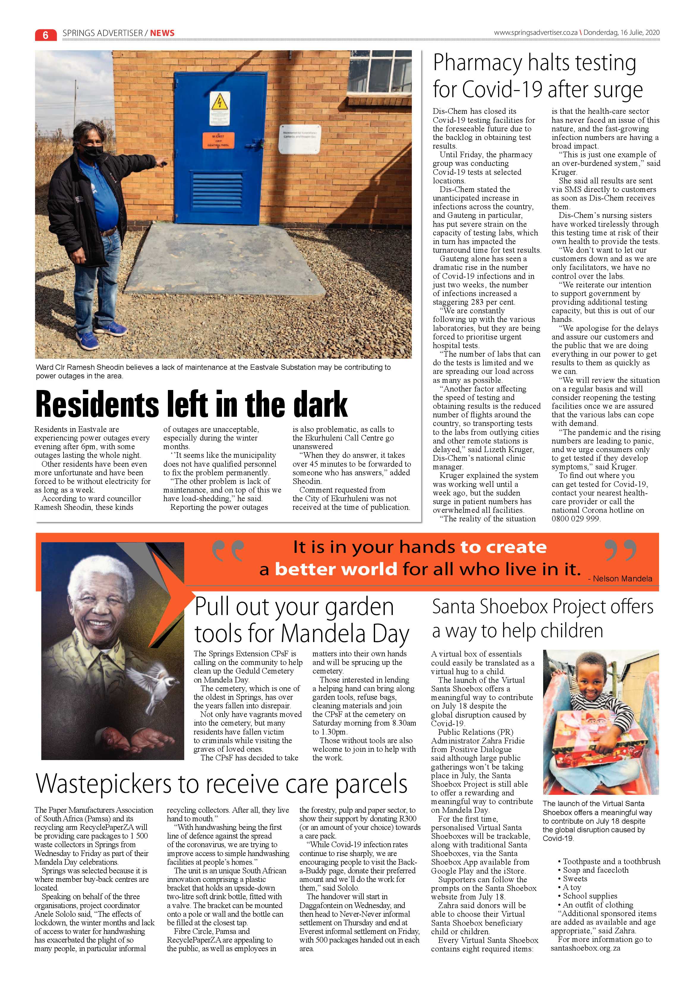 Springs Advertiser 16 July 2020 page 6