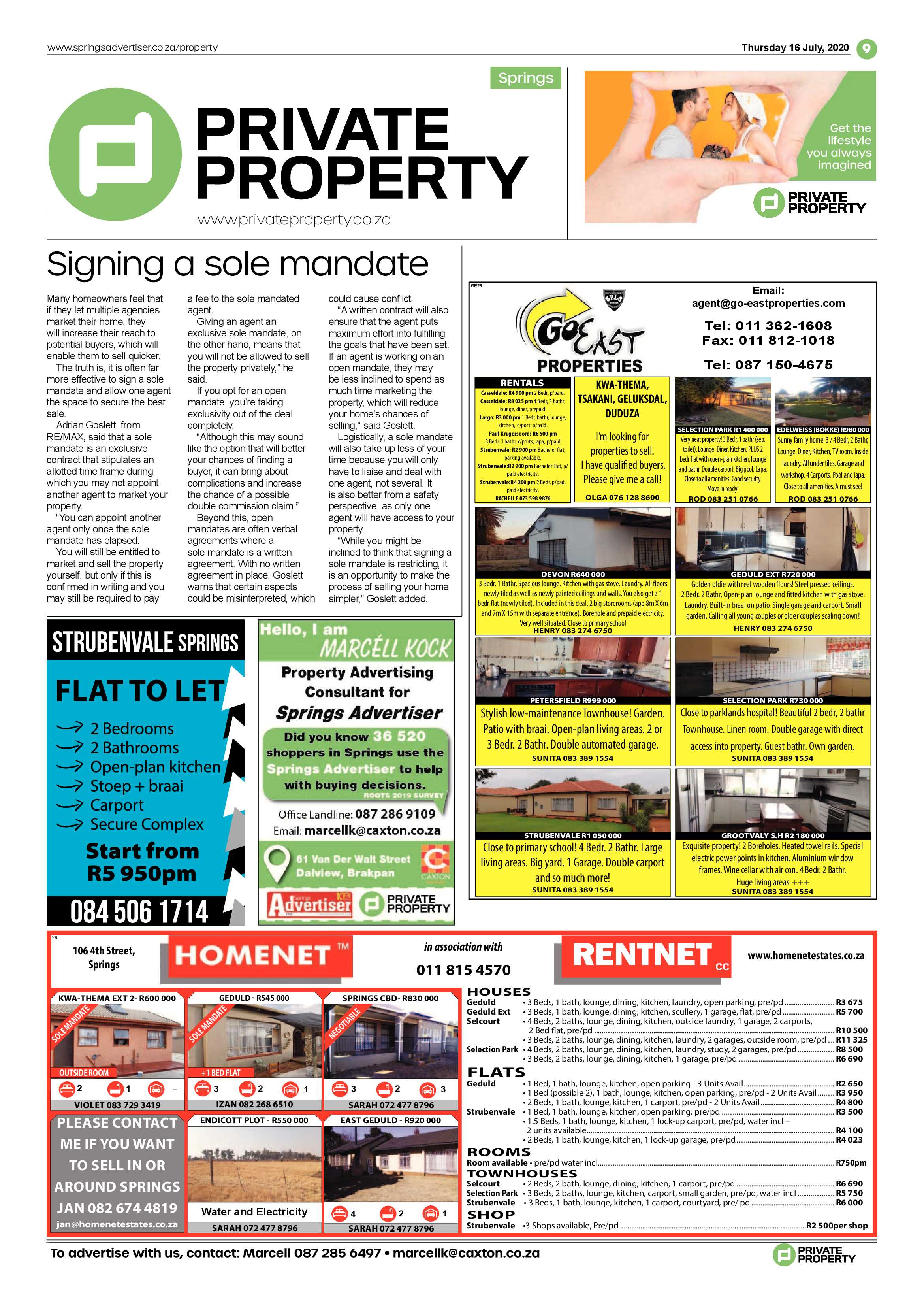 Springs Advertiser 16 July 2020 page 9