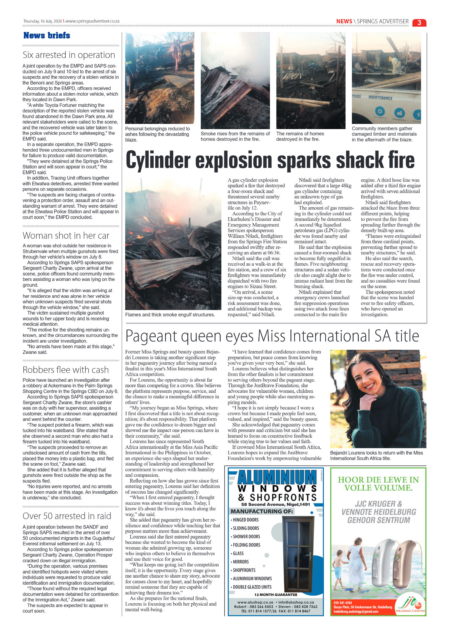 Springs Advertiser 16 July 2026 page 3