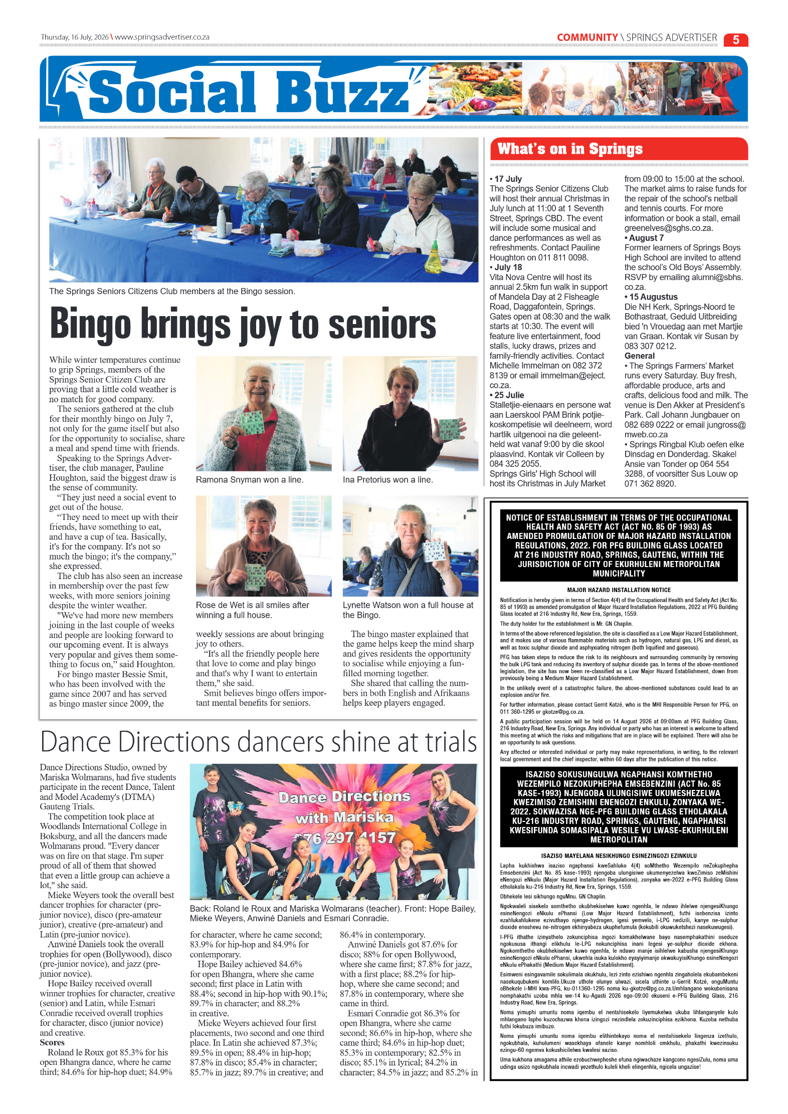 Springs Advertiser 16 July 2026 page 5