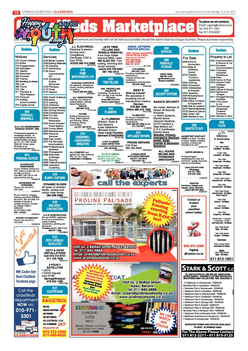 Springs Advertiser 16 June 2022 page 10