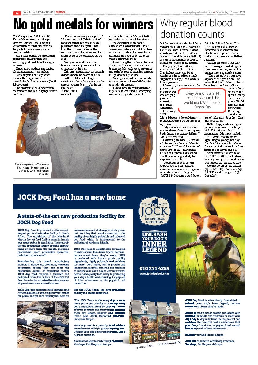 Springs Advertiser 16 June 2022 page 4