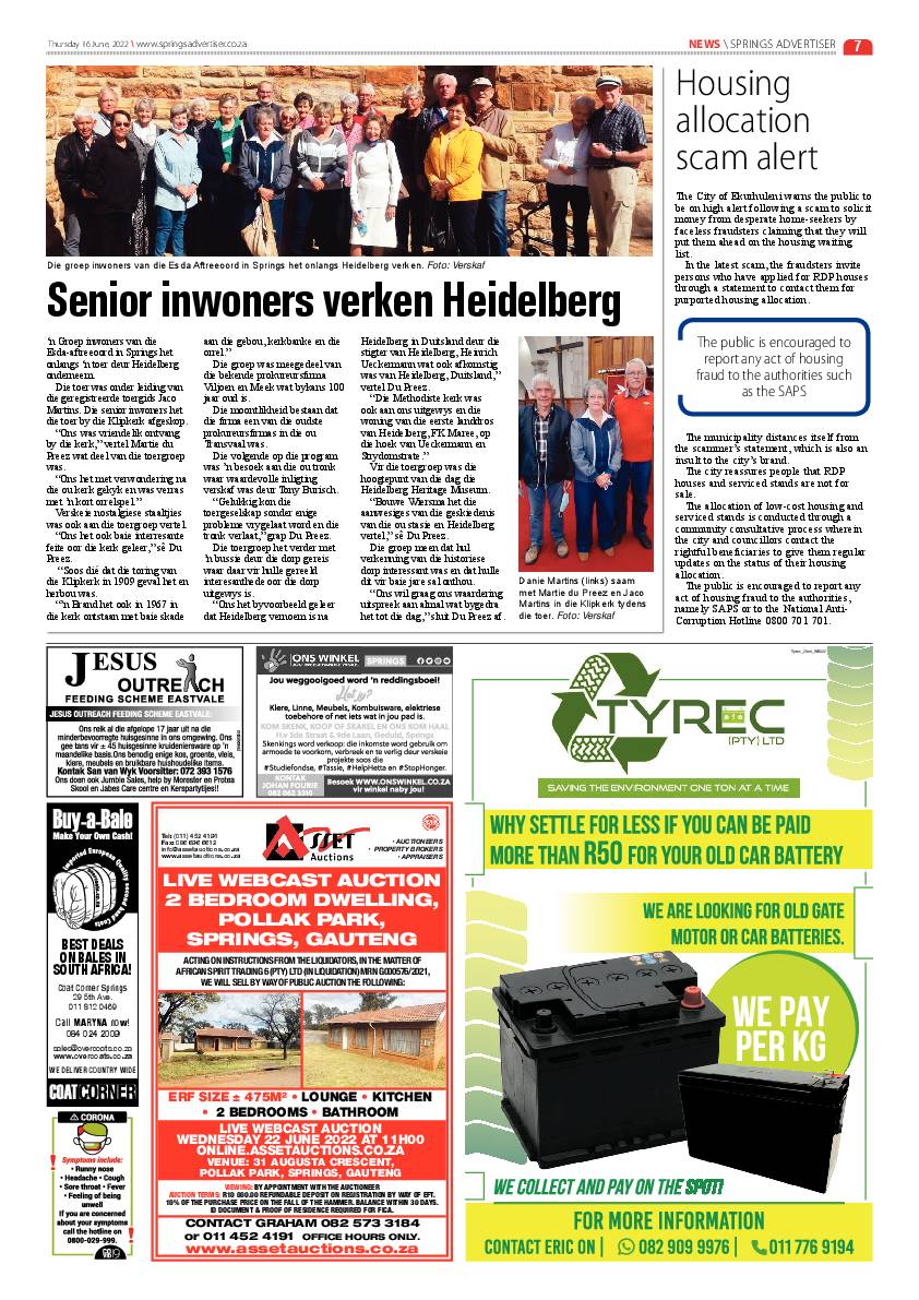 Springs Advertiser 16 June 2022 page 7