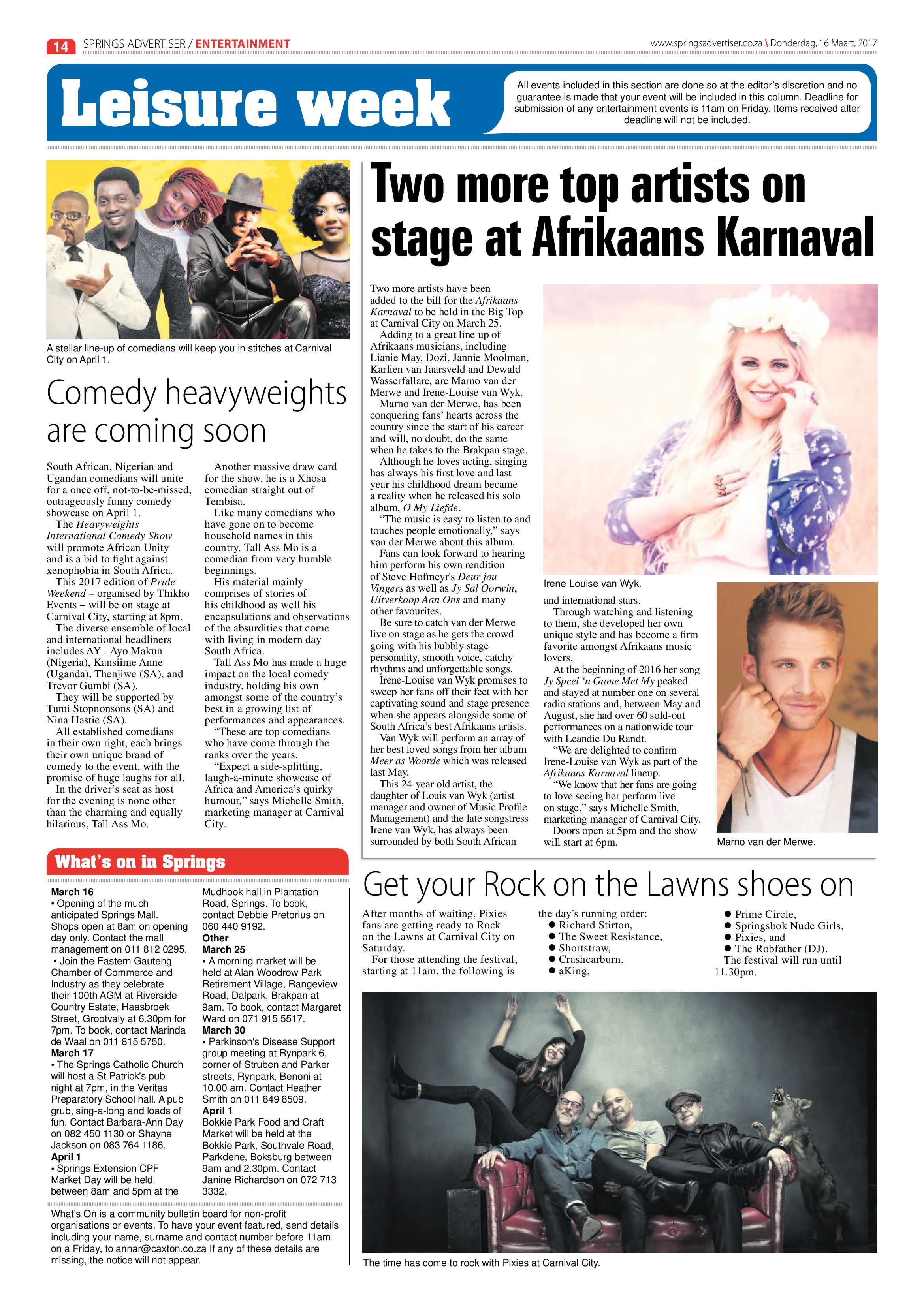 Springs Advertiser 16 March 2017 page 14