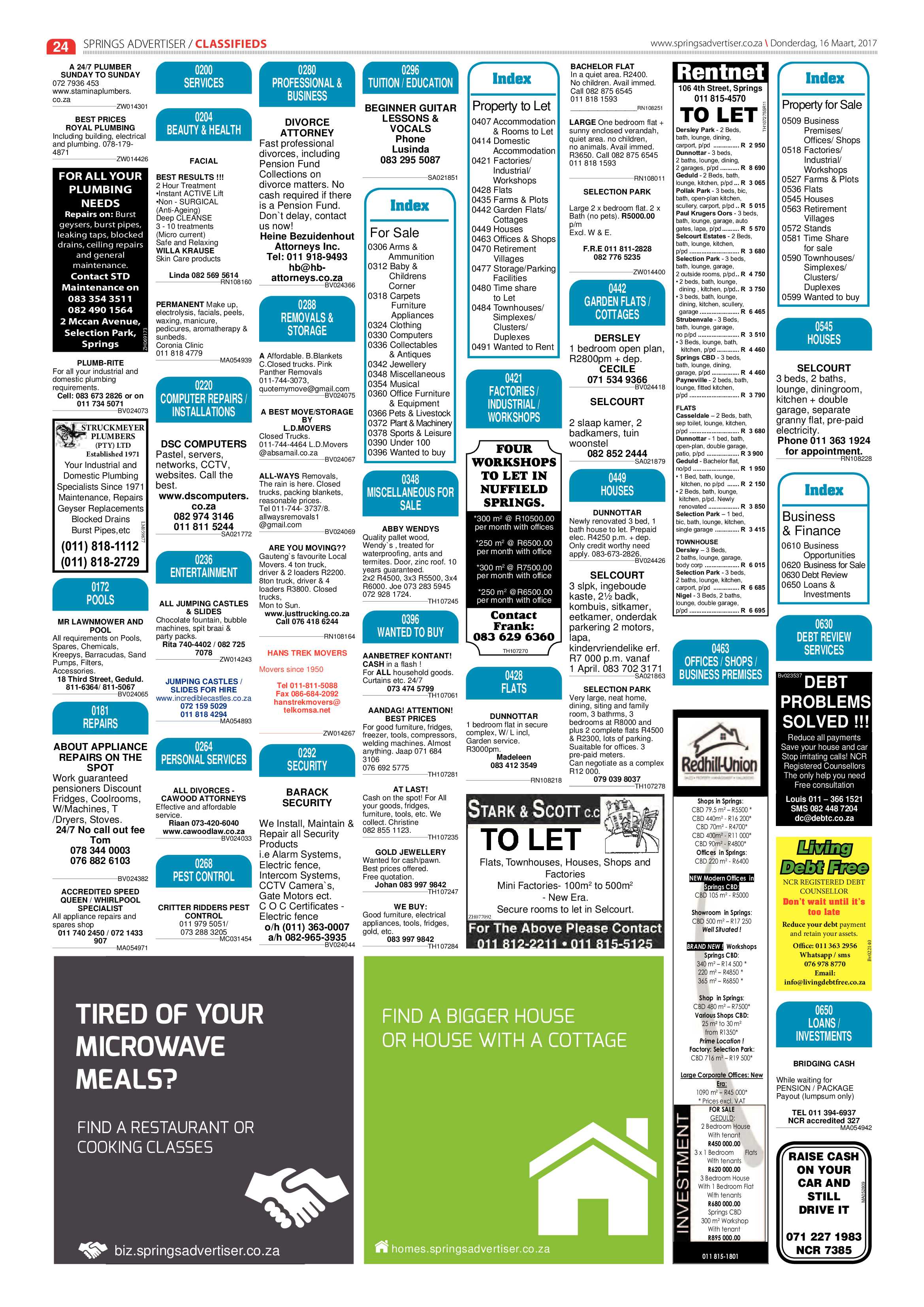 Springs Advertiser 16 March 2017 page 24