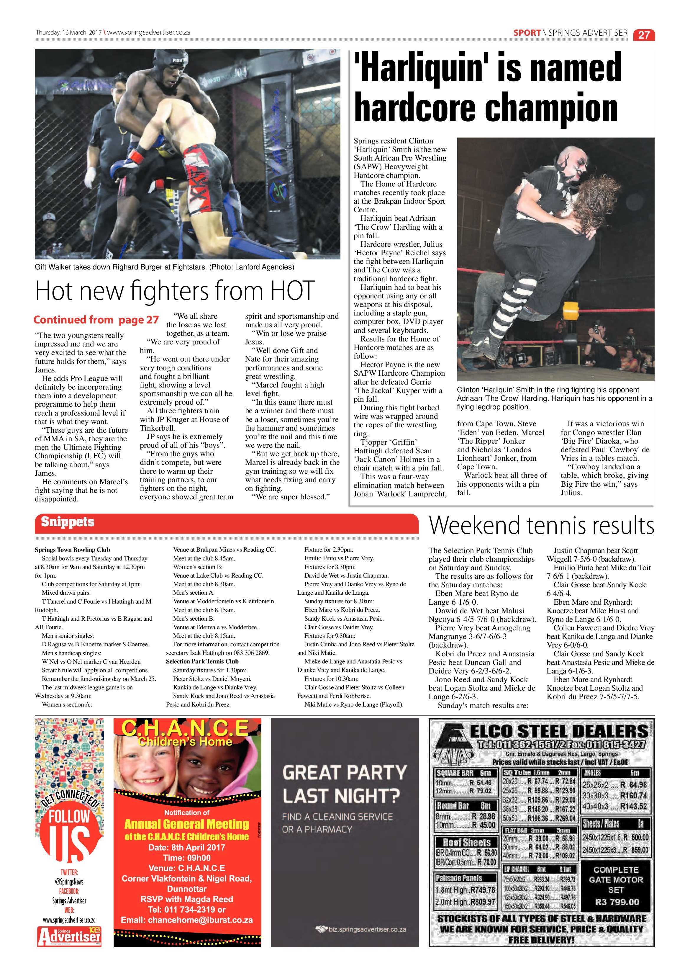 Springs Advertiser 16 March 2017 page 27