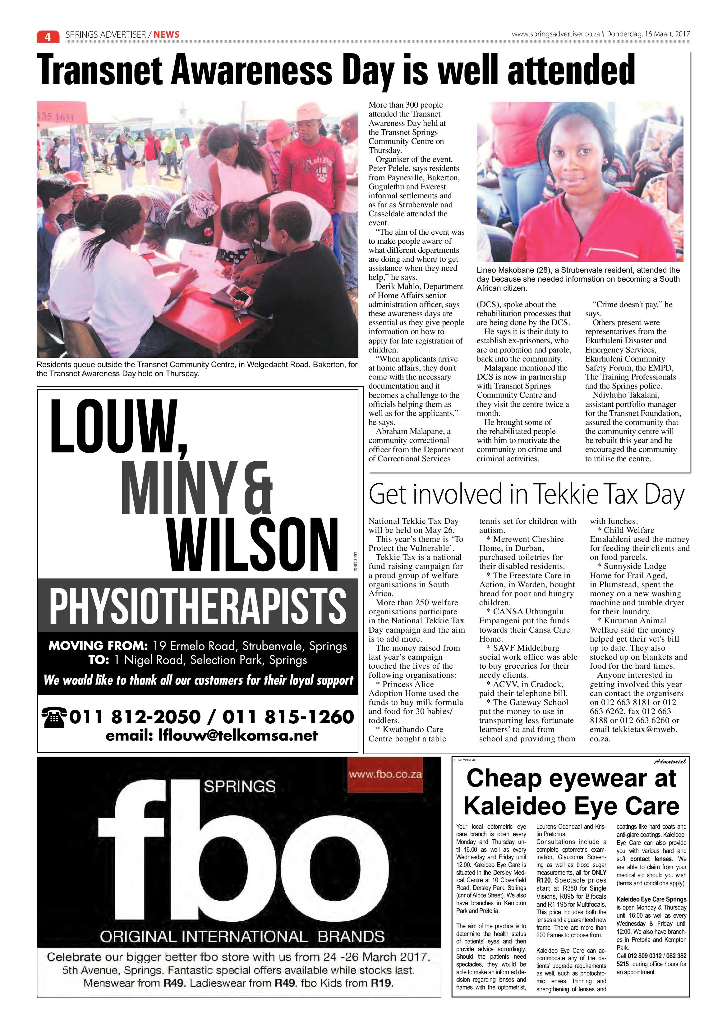 Springs Advertiser 16 March 2017 page 4