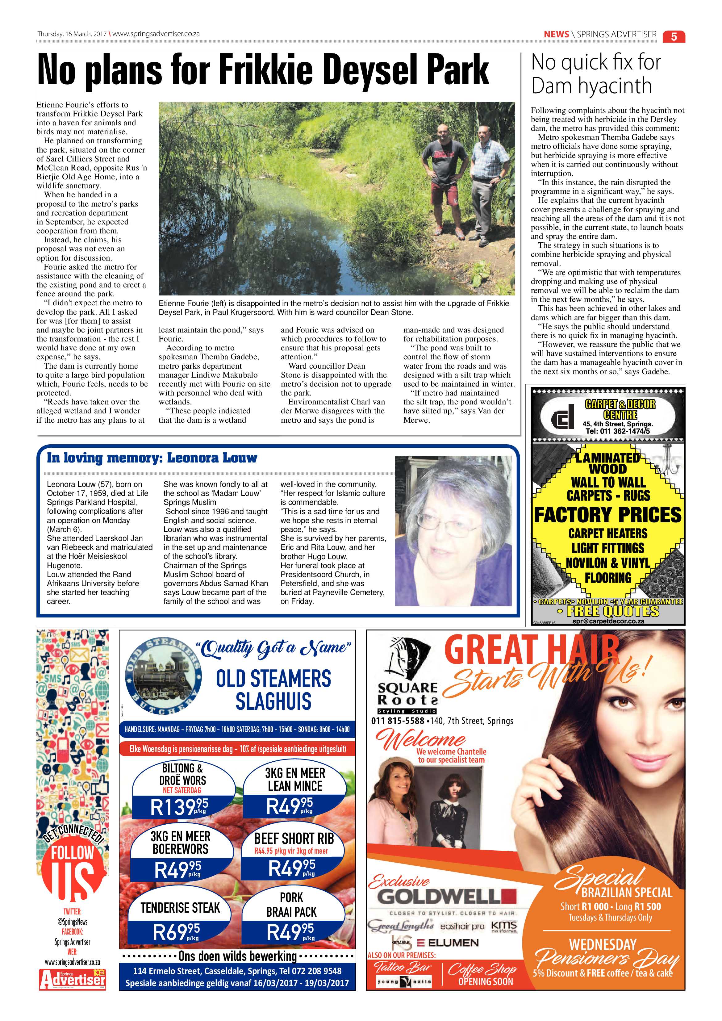 Springs Advertiser 16 March 2017 page 5