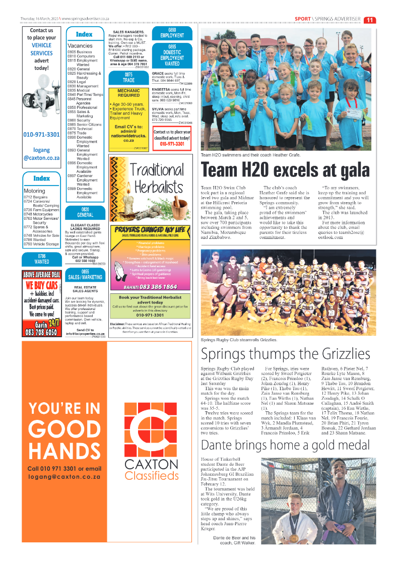 Springs Advertiser 16 March 2023 page 11