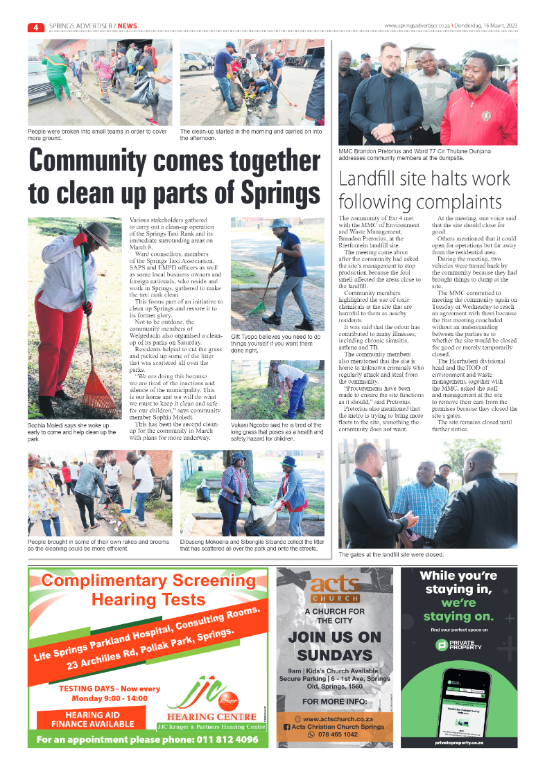 Springs Advertiser 16 March 2023 page 4