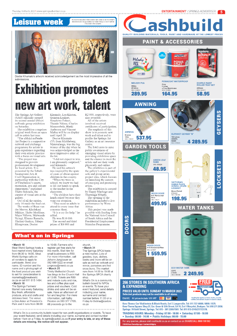 Springs Advertiser 16 March 2023 page 5