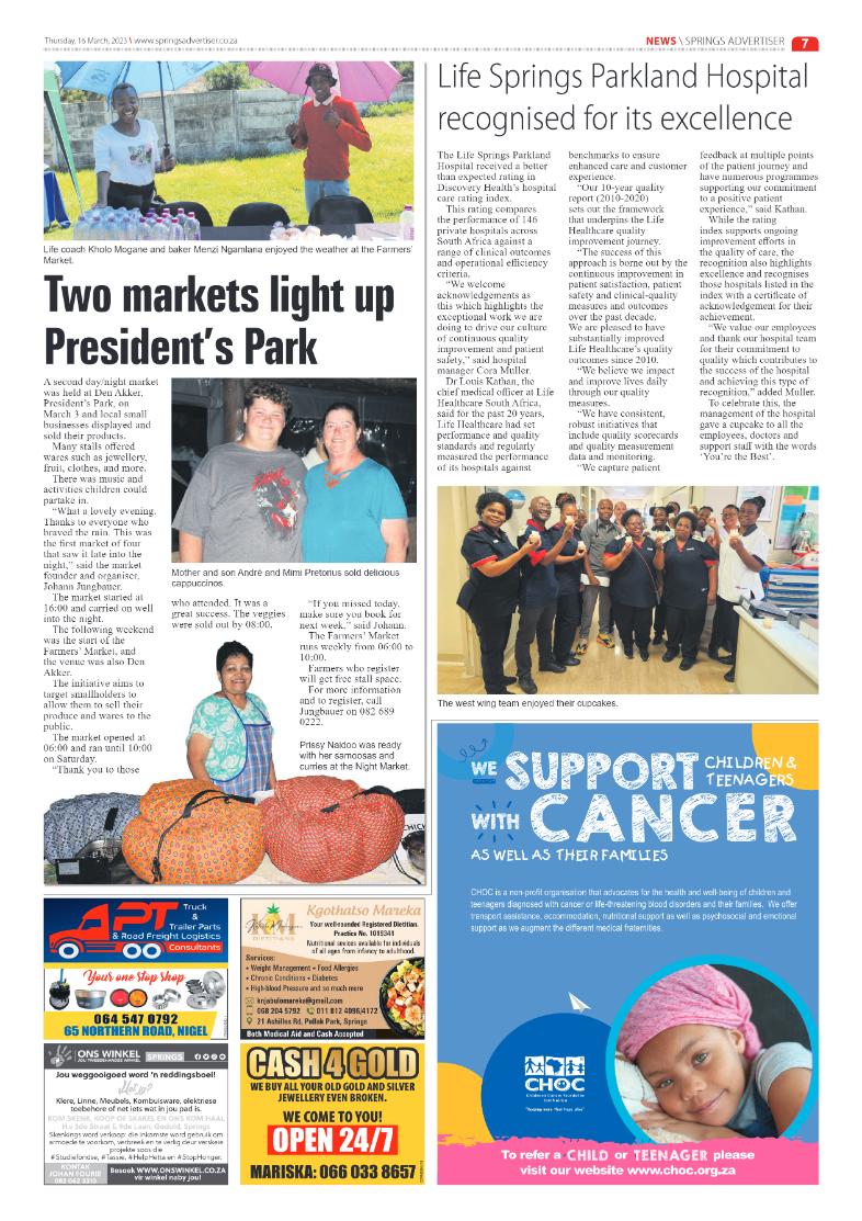 Springs Advertiser 16 March 2023 page 7