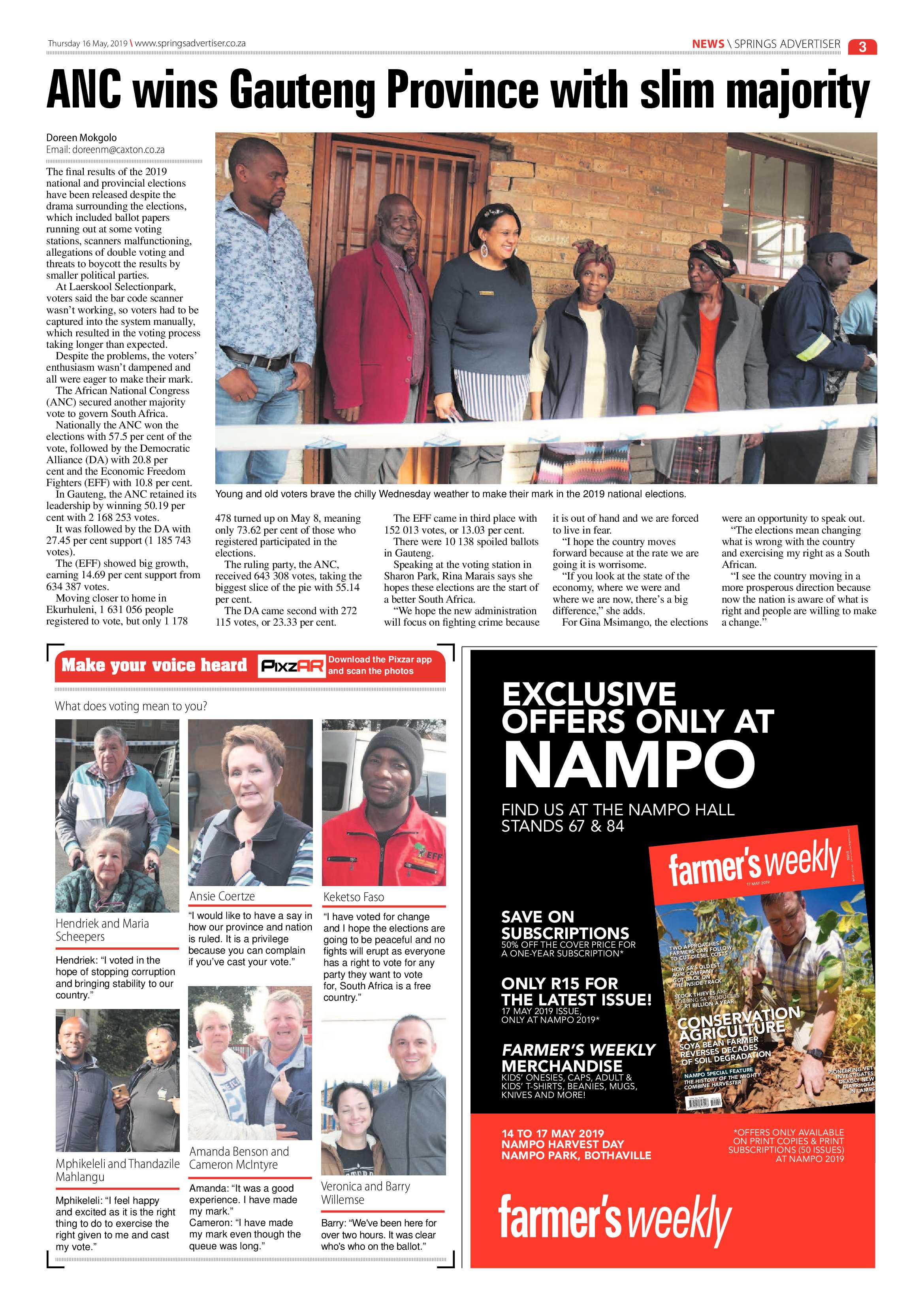 Springs Advertiser 16 May 2019 page 3
