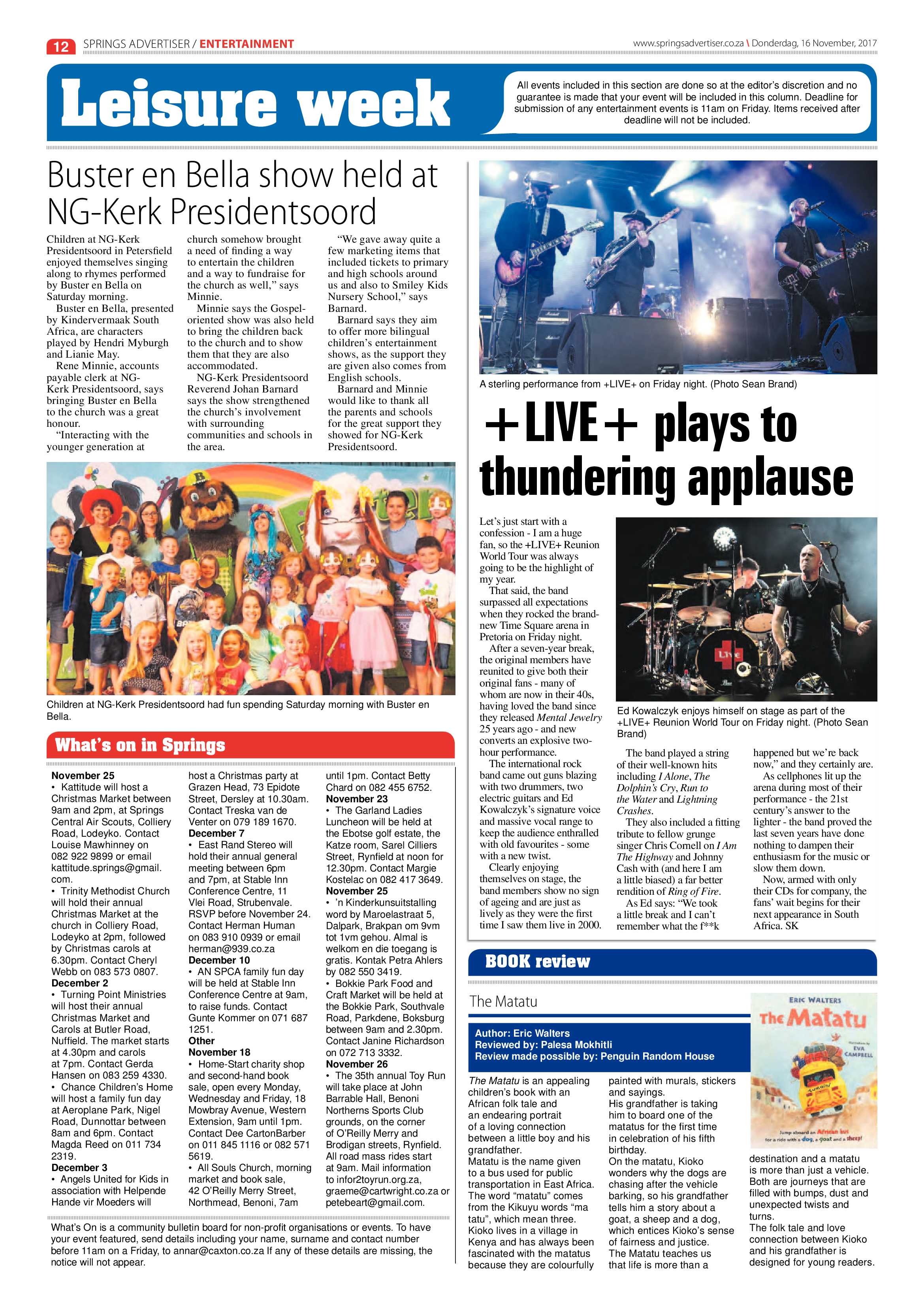 Springs Advertiser 16 November 2017 page 12