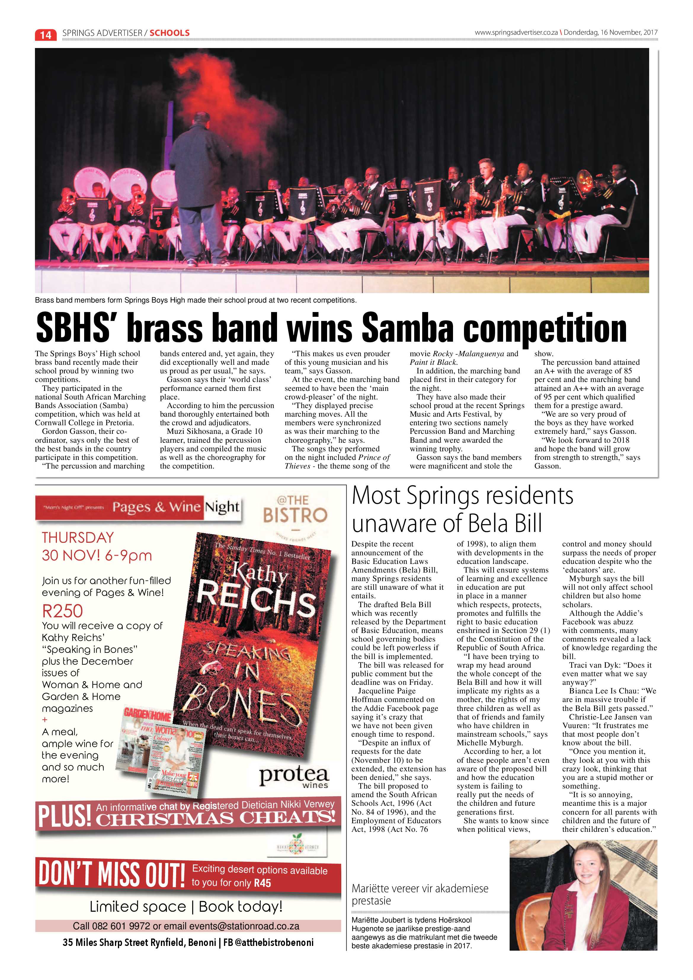 Springs Advertiser 16 November 2017 page 14