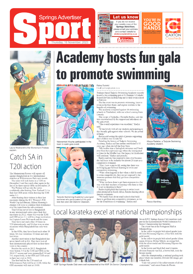 Springs Advertiser 16 November 2023 page 12